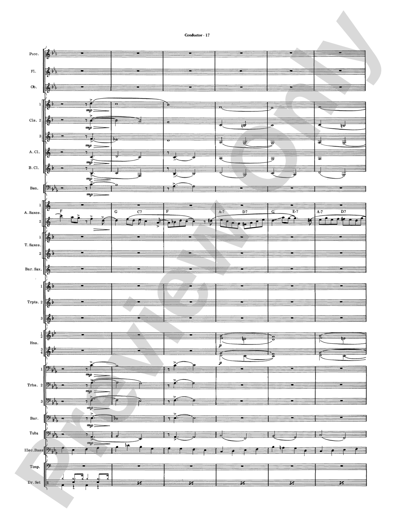 Five to Go: Concert Band Conductor Score & Parts