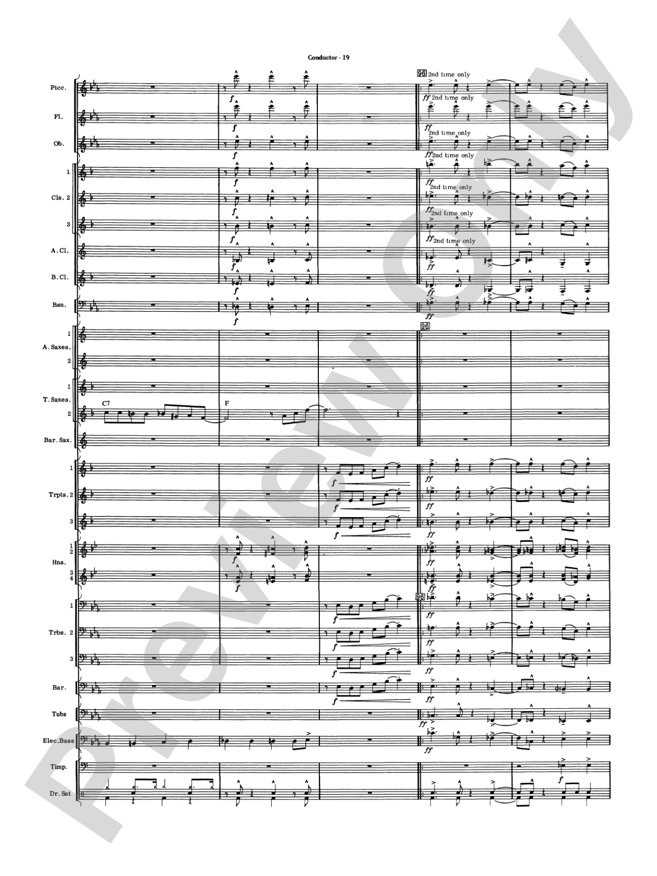 Five to Go: Concert Band Conductor Score & Parts