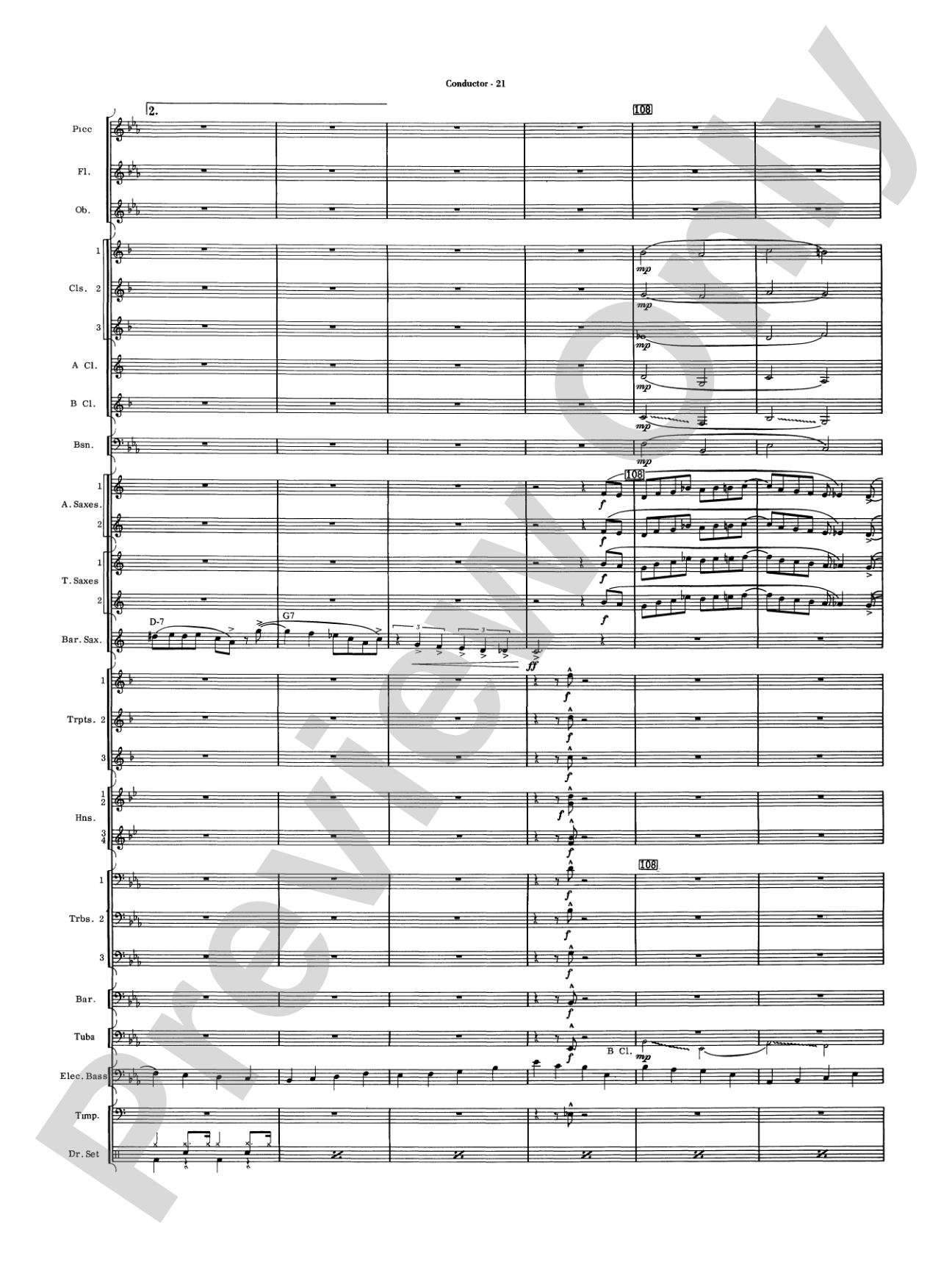 Five to Go: Concert Band Conductor Score & Parts
