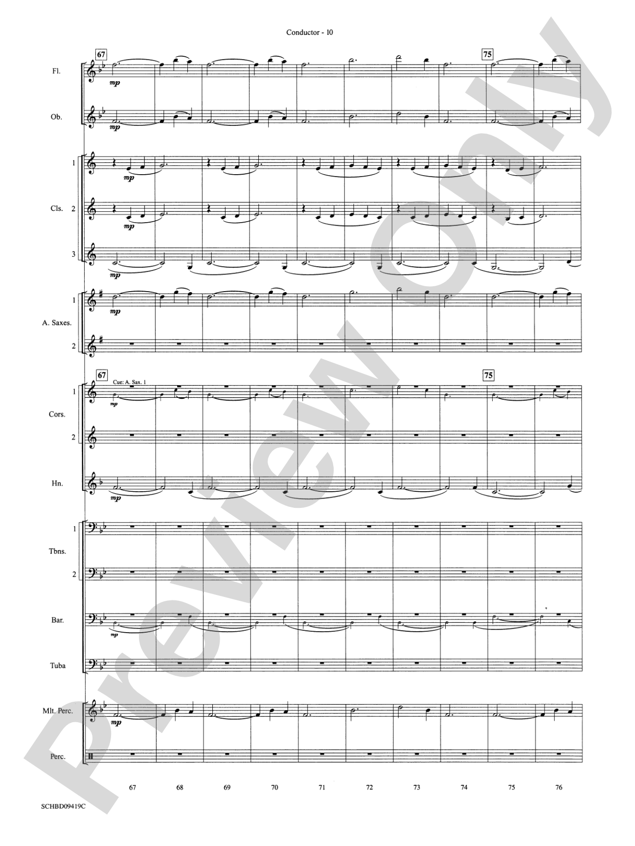 Astro Overture: Concert Band Conductor Score & Parts