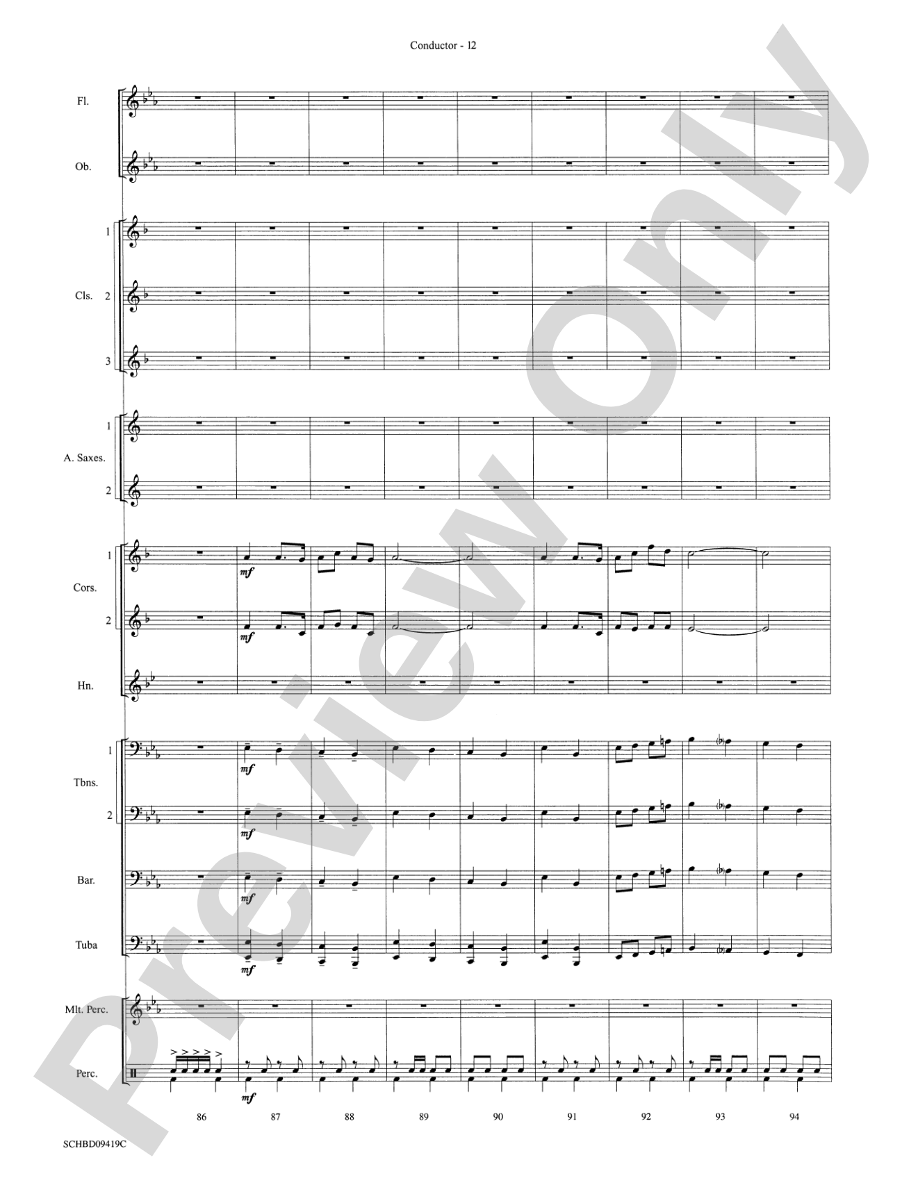 Astro Overture: Concert Band Conductor Score & Parts
