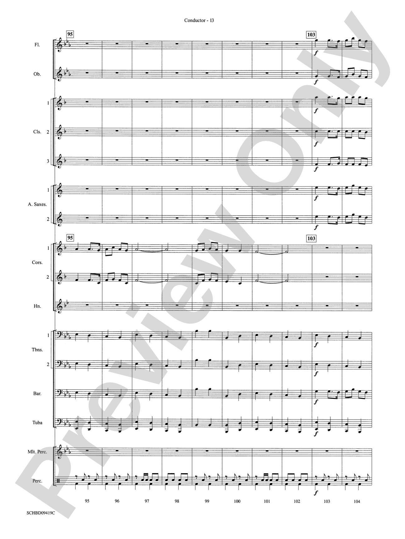 Astro Overture: Concert Band Conductor Score & Parts