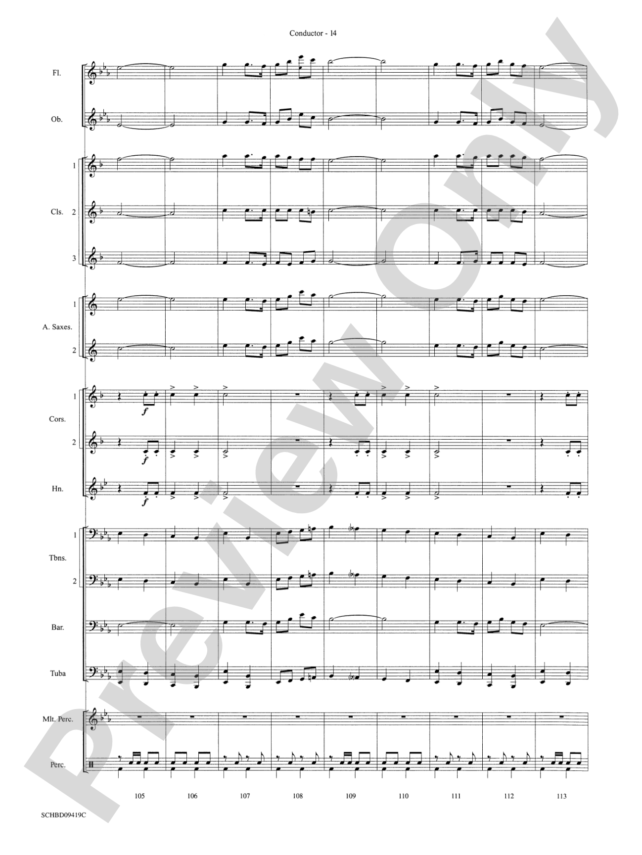 Astro Overture: Concert Band Conductor Score & Parts