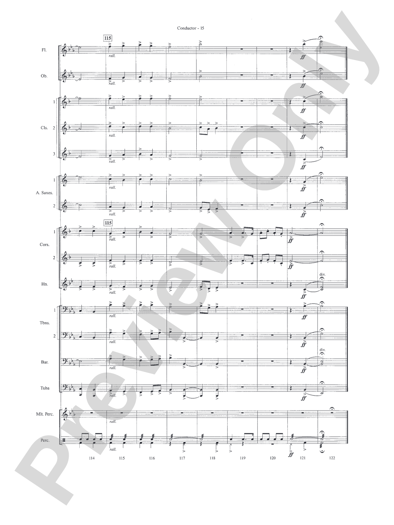 Astro Overture: Concert Band Conductor Score & Parts