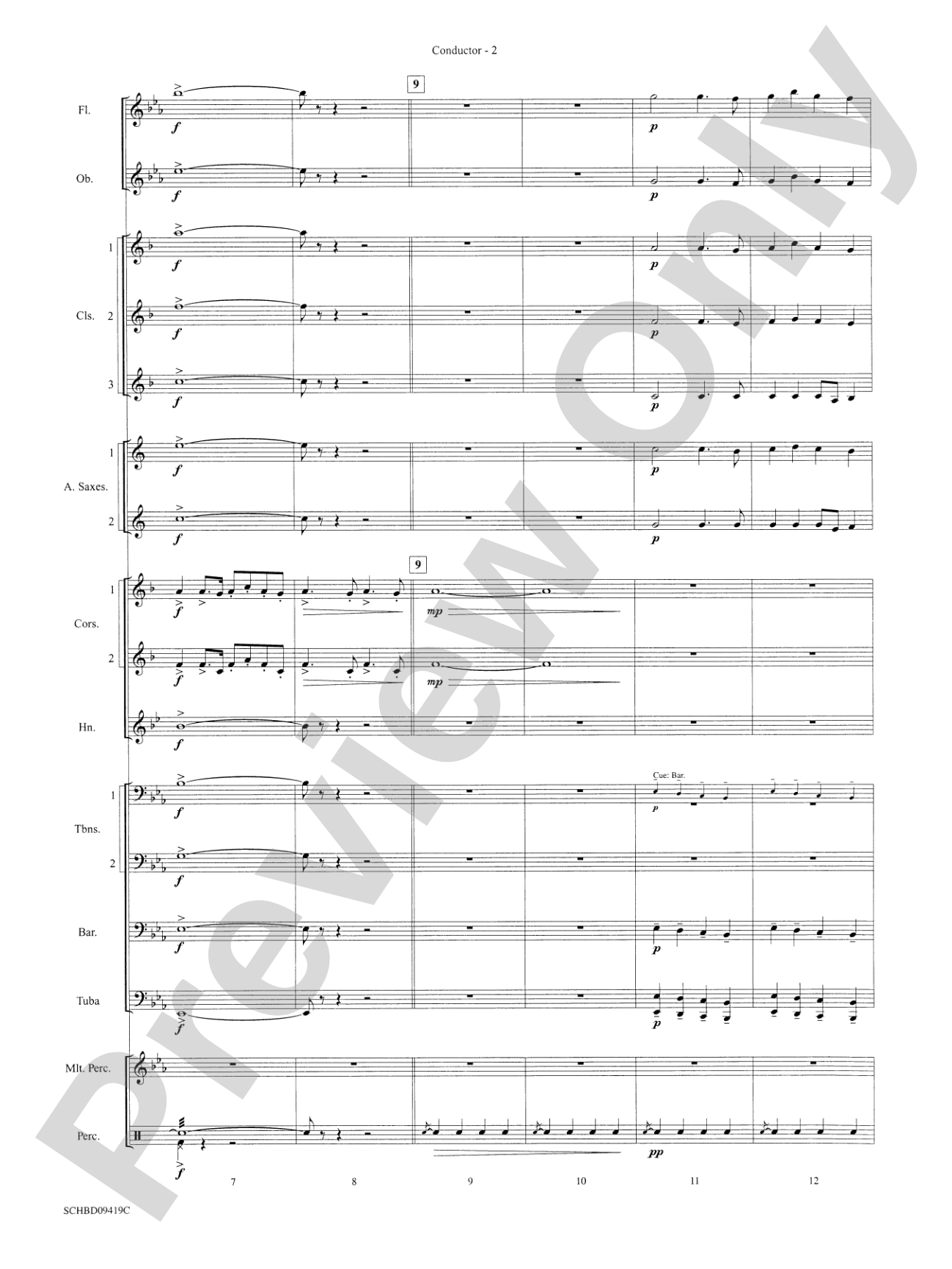 Astro Overture: Concert Band Conductor Score & Parts