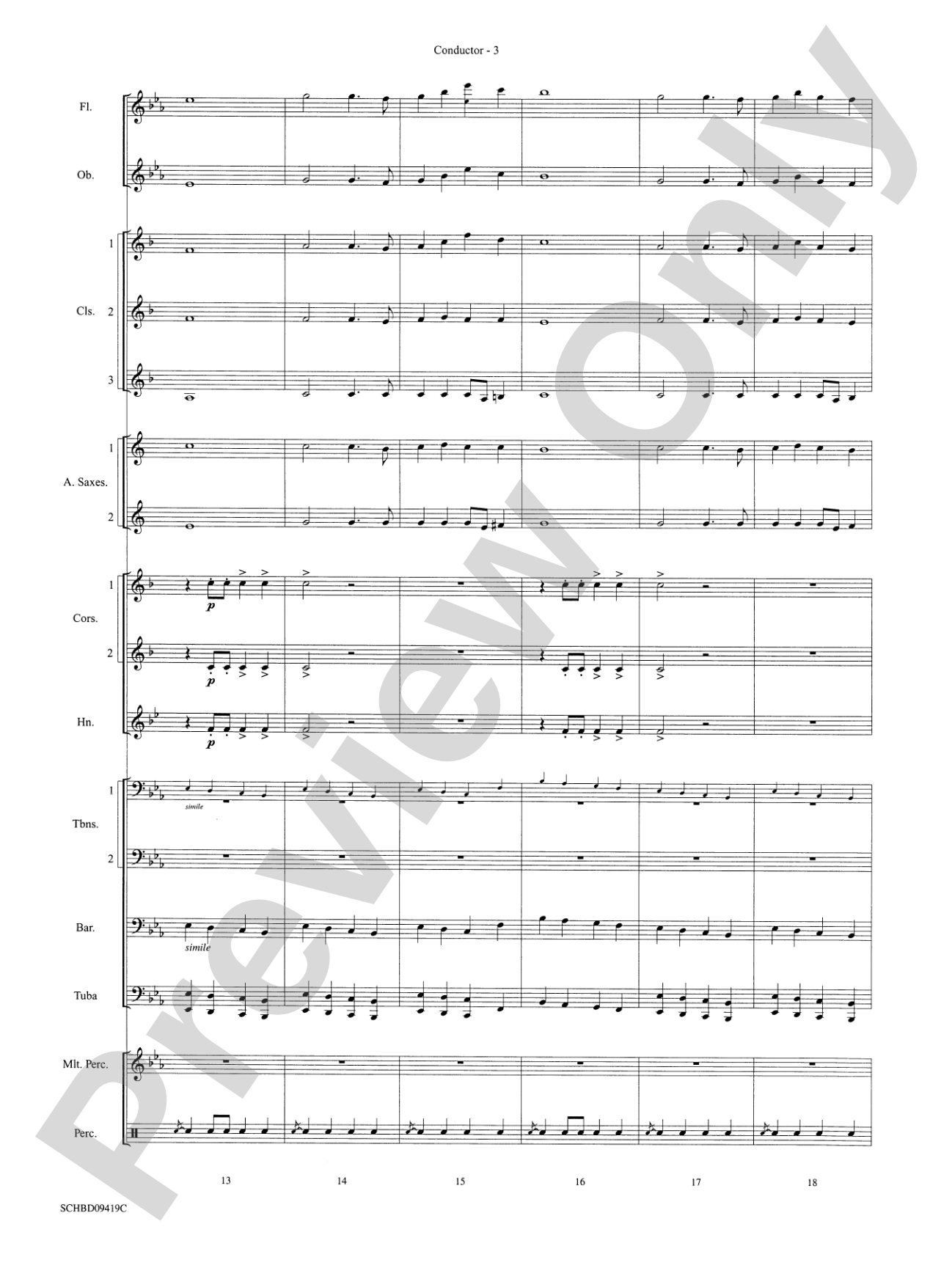 Astro Overture: Concert Band Conductor Score & Parts