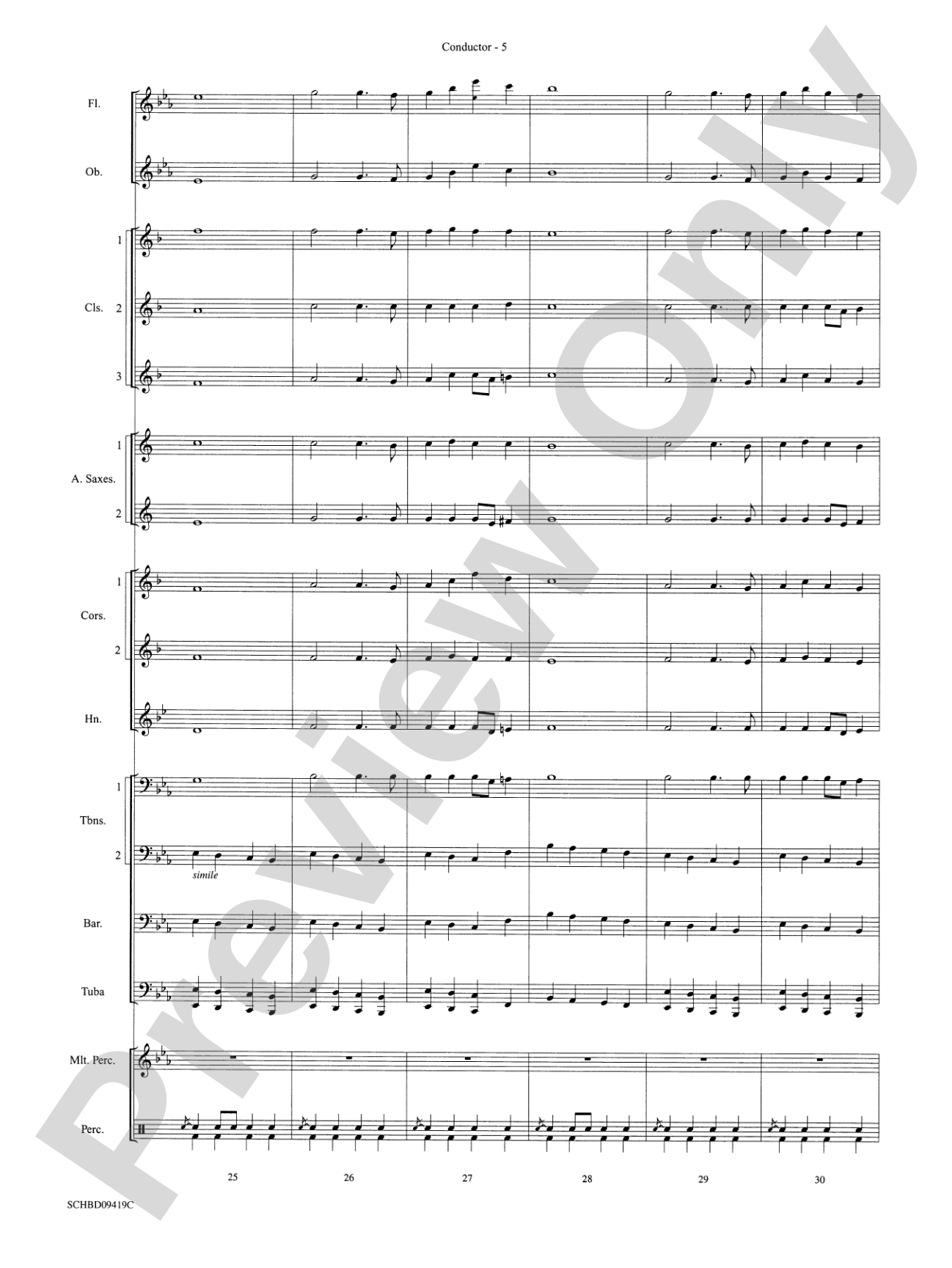 Astro Overture: Concert Band Conductor Score & Parts