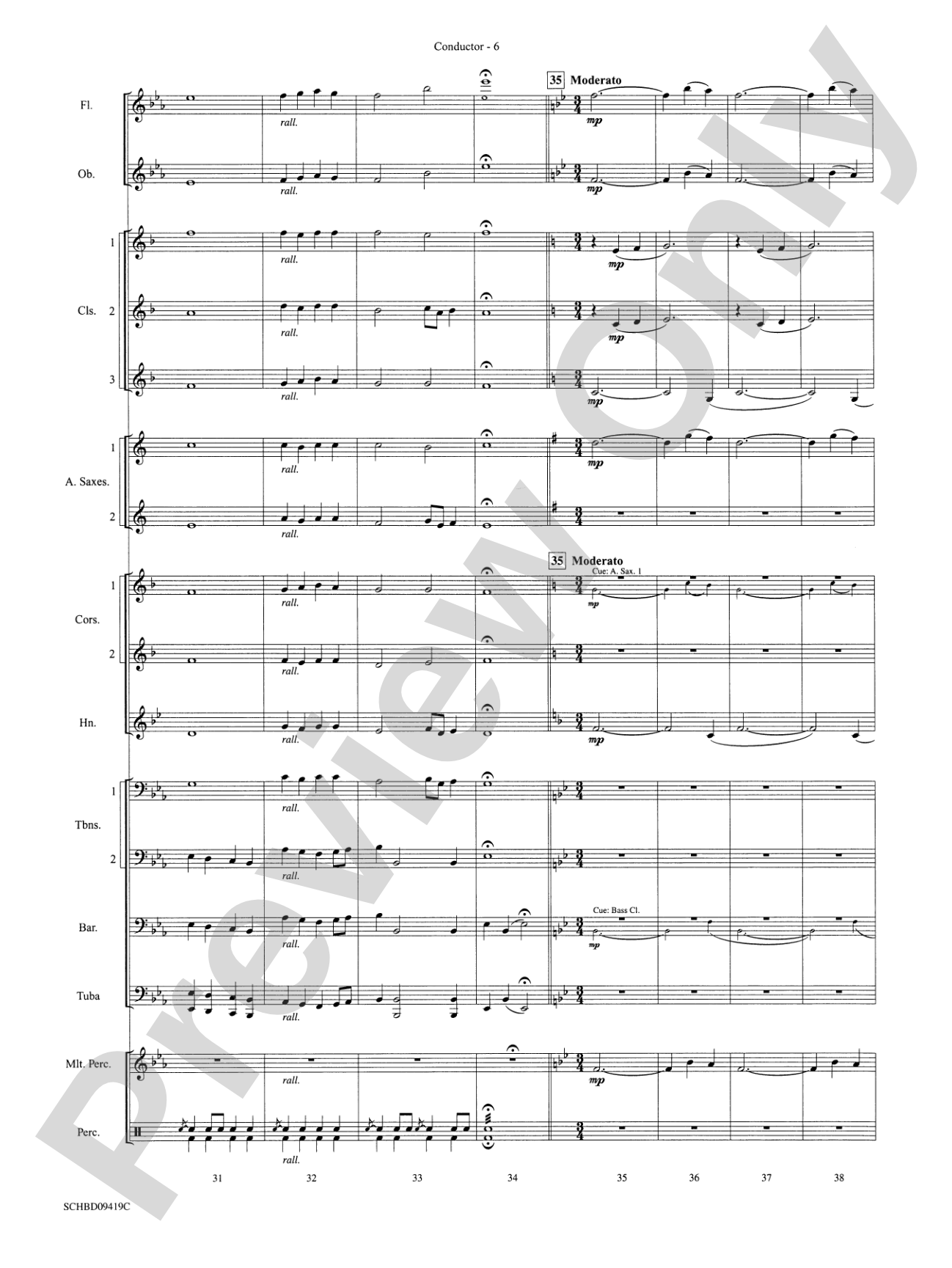 Astro Overture: Concert Band Conductor Score & Parts