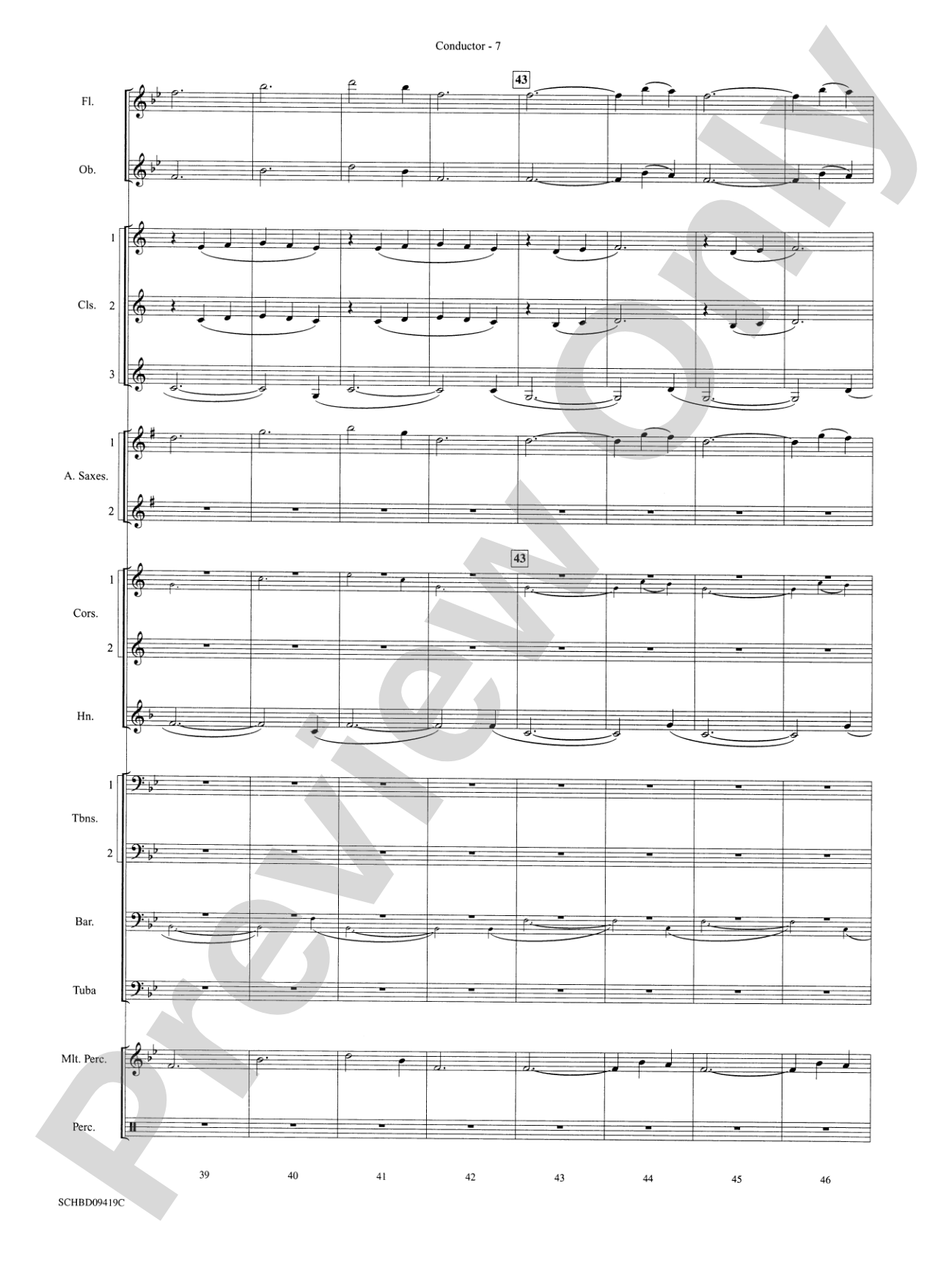 Astro Overture: Concert Band Conductor Score & Parts