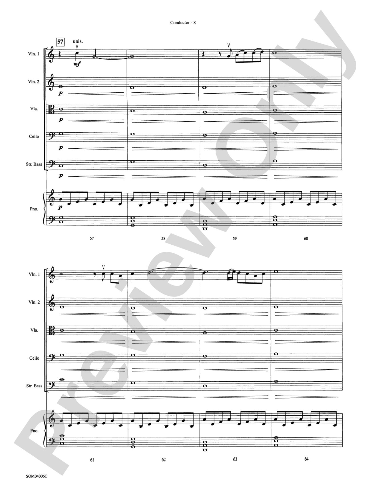 Into the West (from The Lord of the Rings: The Return of the King): String Orchestra Conductor Score & Parts