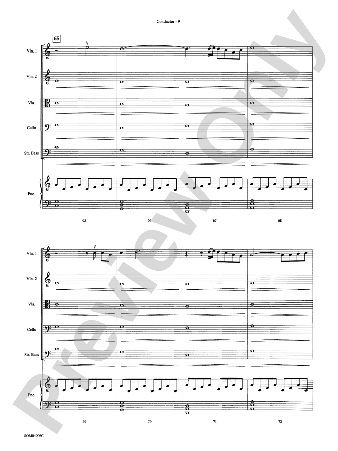 Into the West (from The Lord of the Rings: The Return of the King): String Orchestra Conductor Score & Parts
