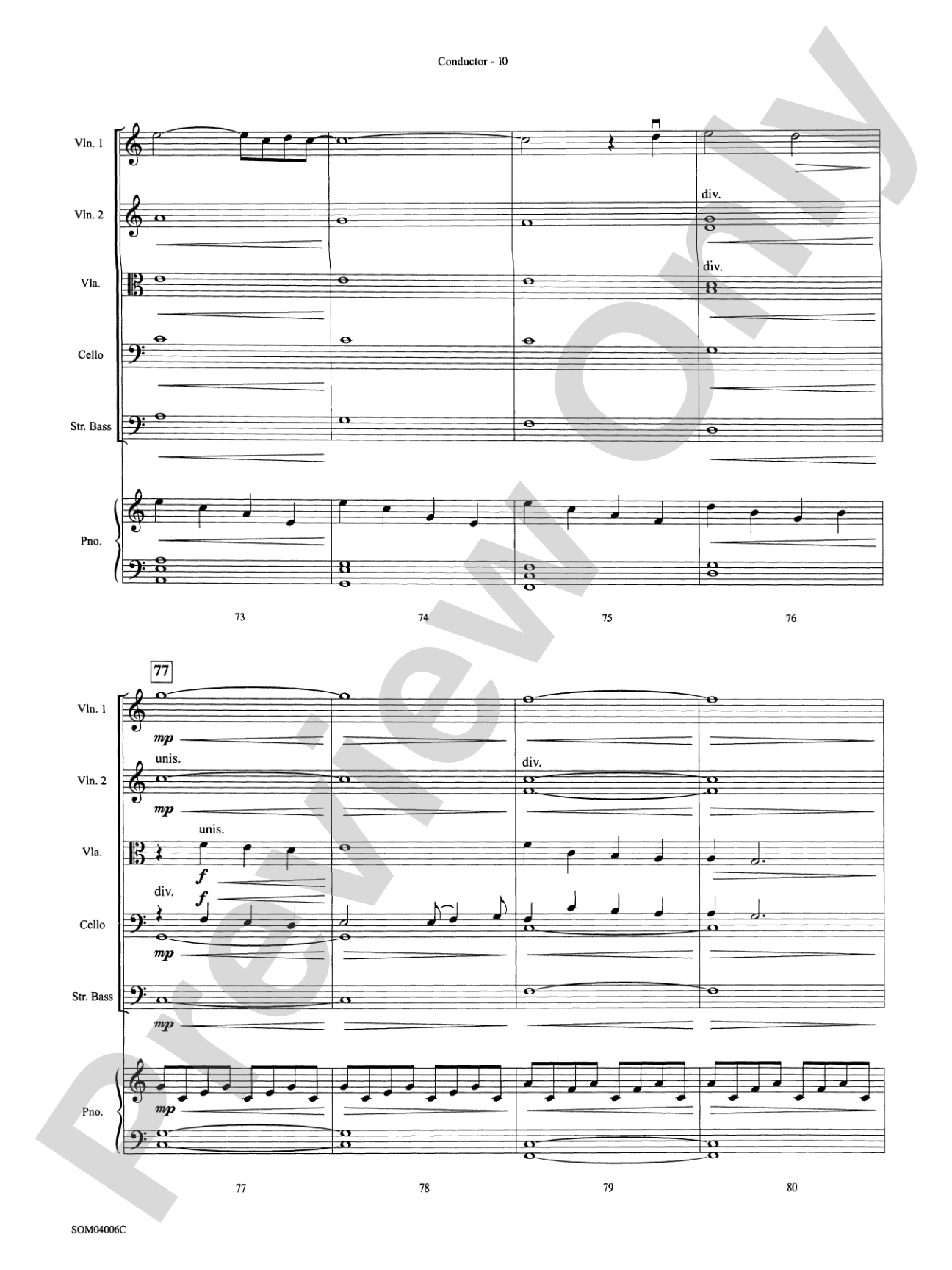 Into the West (from The Lord of the Rings: The Return of the King): String Orchestra Conductor Score & Parts