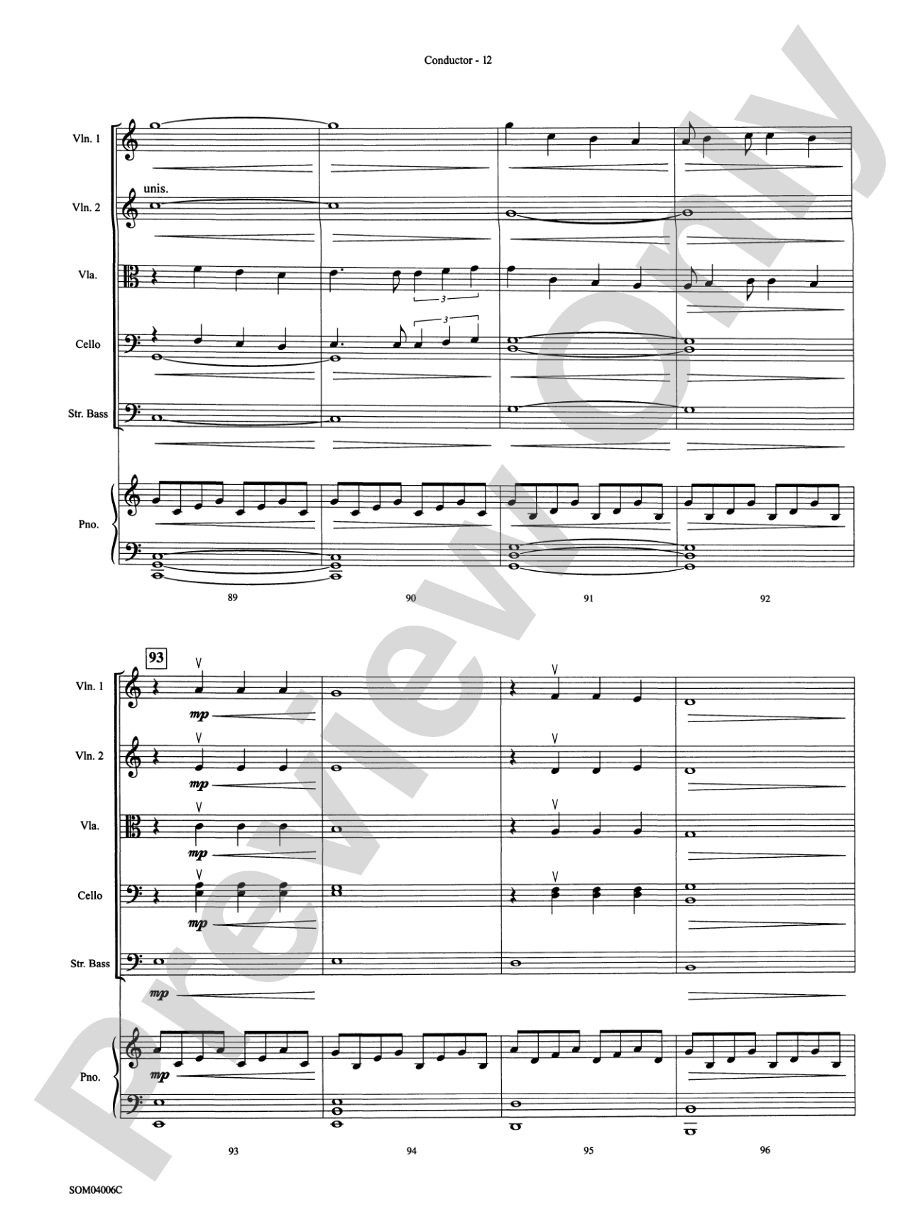 Into the West (from The Lord of the Rings: The Return of the King): String Orchestra Conductor Score & Parts