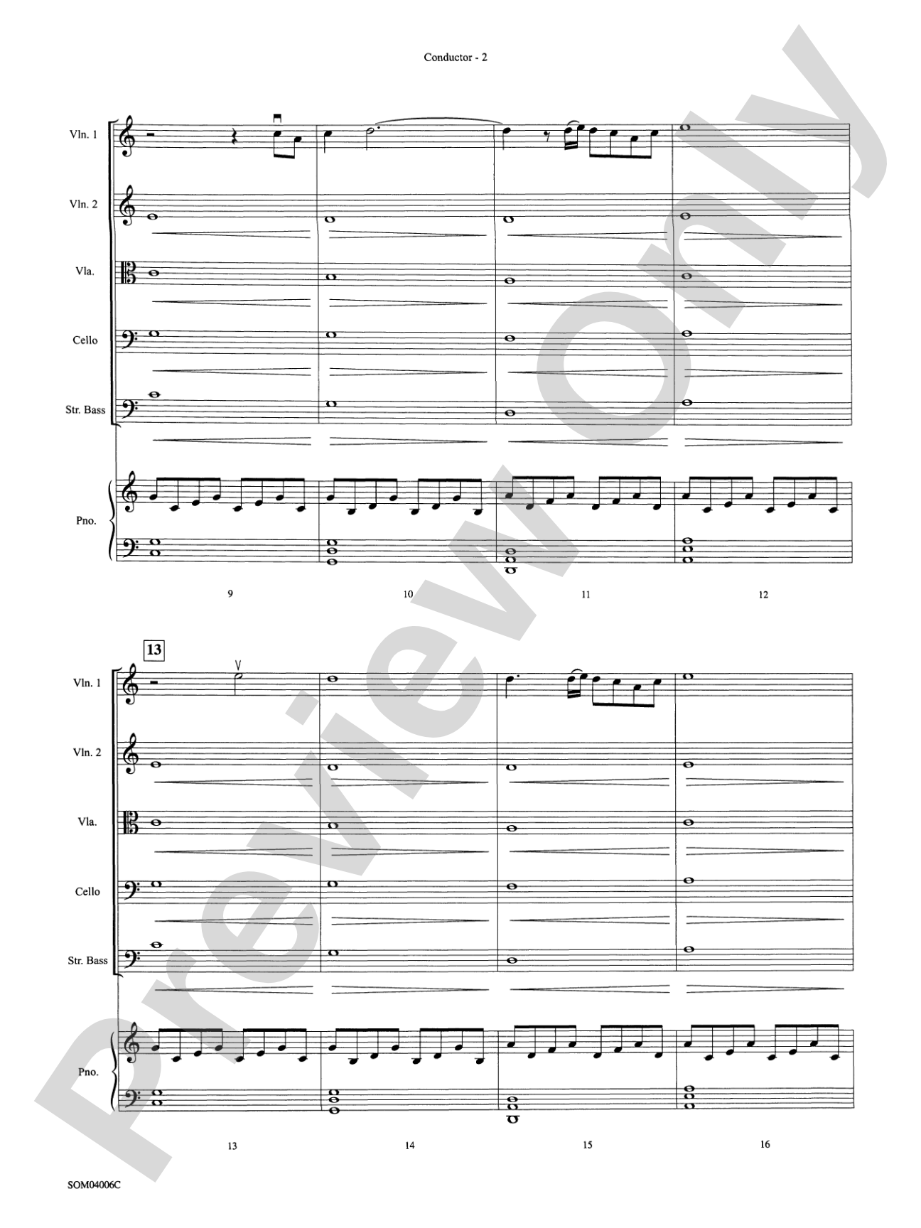 Into the West (from The Lord of the Rings: The Return of the King): String Orchestra Conductor Score & Parts