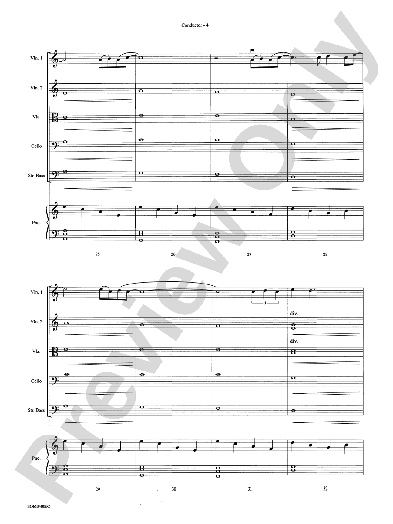Into the West (from The Lord of the Rings: The Return of the King): String Orchestra Conductor Score & Parts