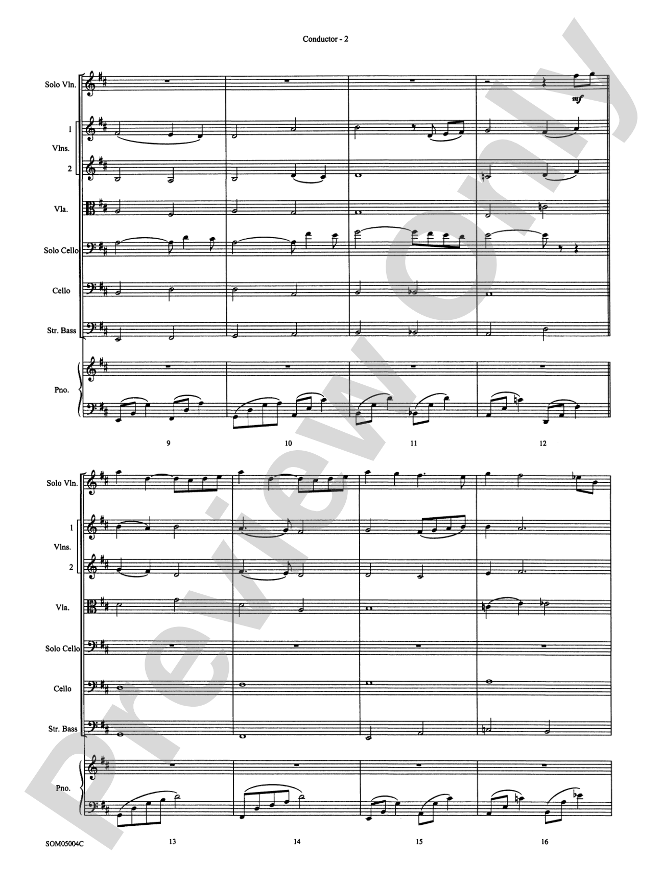 Love Affair, Theme from: String Orchestra Conductor Score & Parts