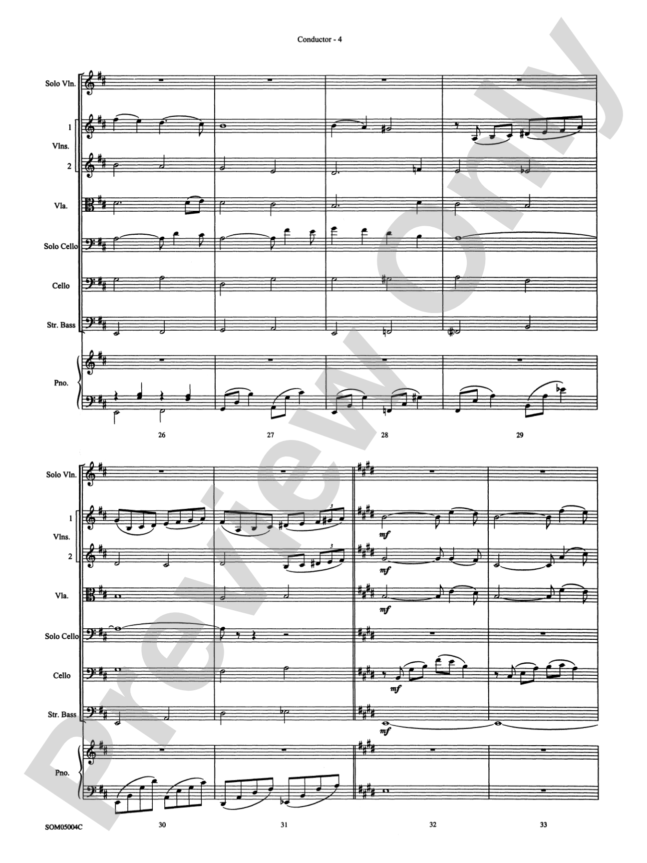 Love Affair, Theme from: String Orchestra Conductor Score & Parts