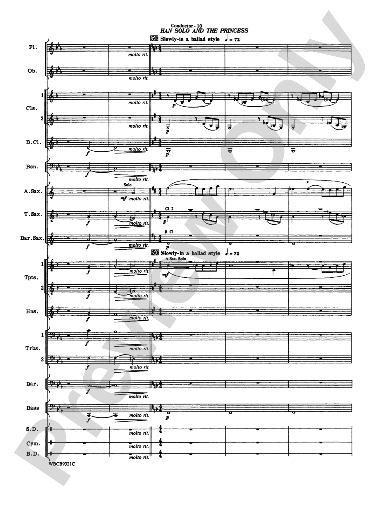 Star Wars® Saga, Highlights from the: Concert Band Conductor Score & Parts