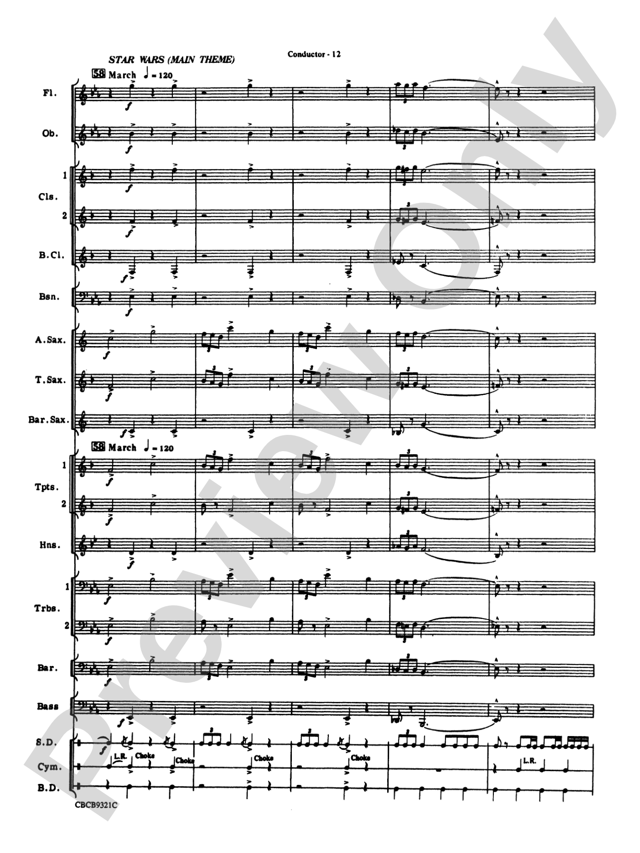 Star Wars® Saga, Highlights from the: Concert Band Conductor Score & Parts