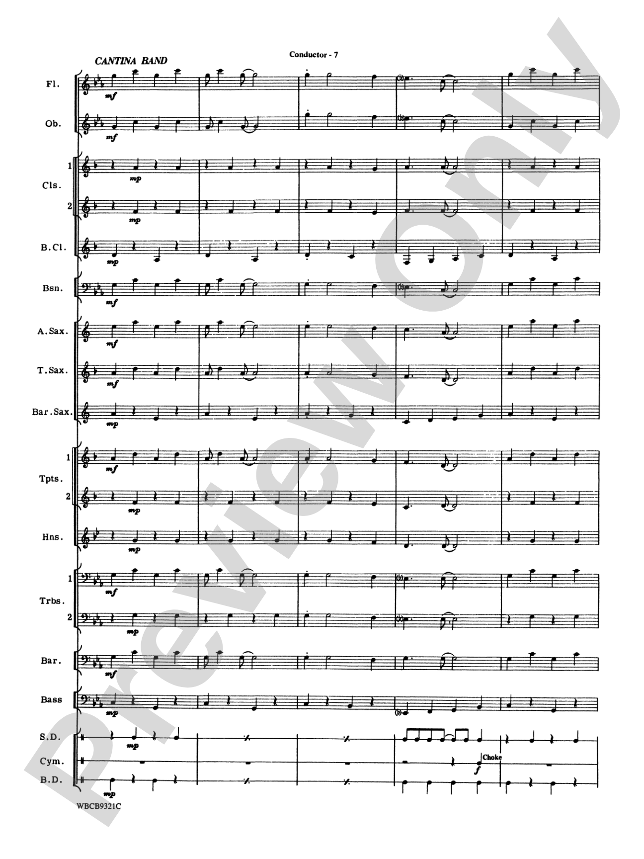 Star Wars® Saga, Highlights from the: Concert Band Conductor Score & Parts