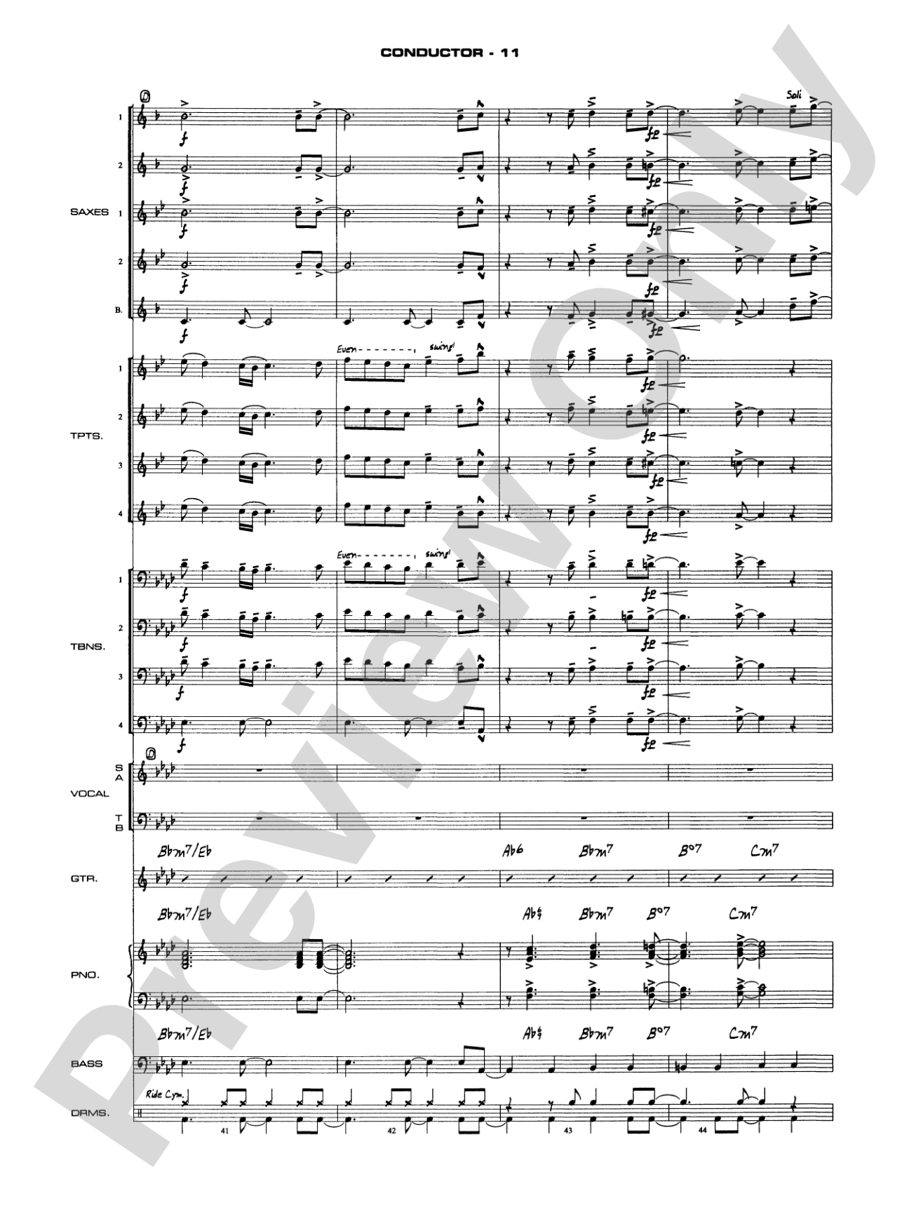 As Time Goes By: Vocal Solo with Jazz Ensemble Conductor Score & Parts