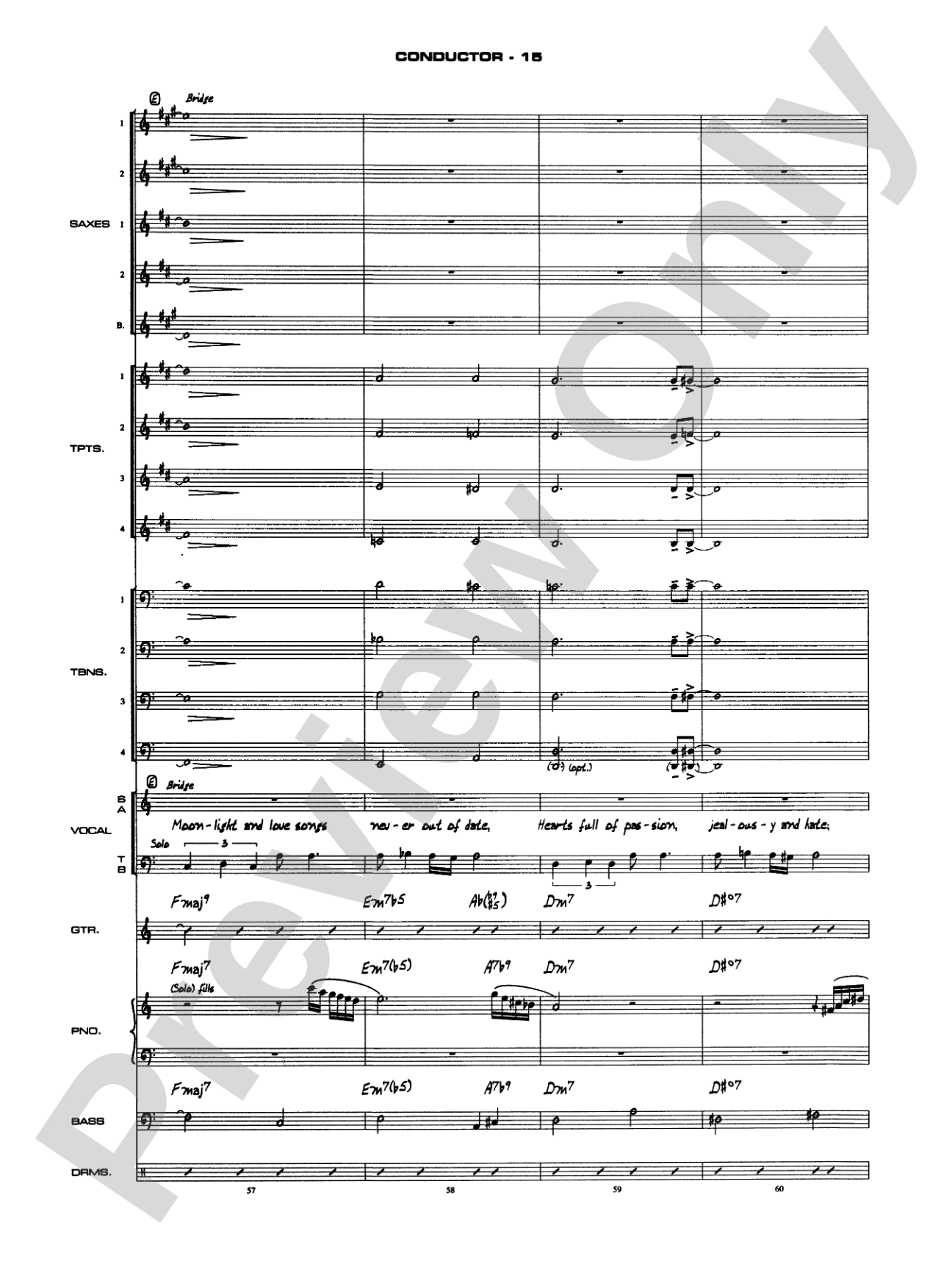 As Time Goes By: Vocal Solo with Jazz Ensemble Conductor Score & Parts