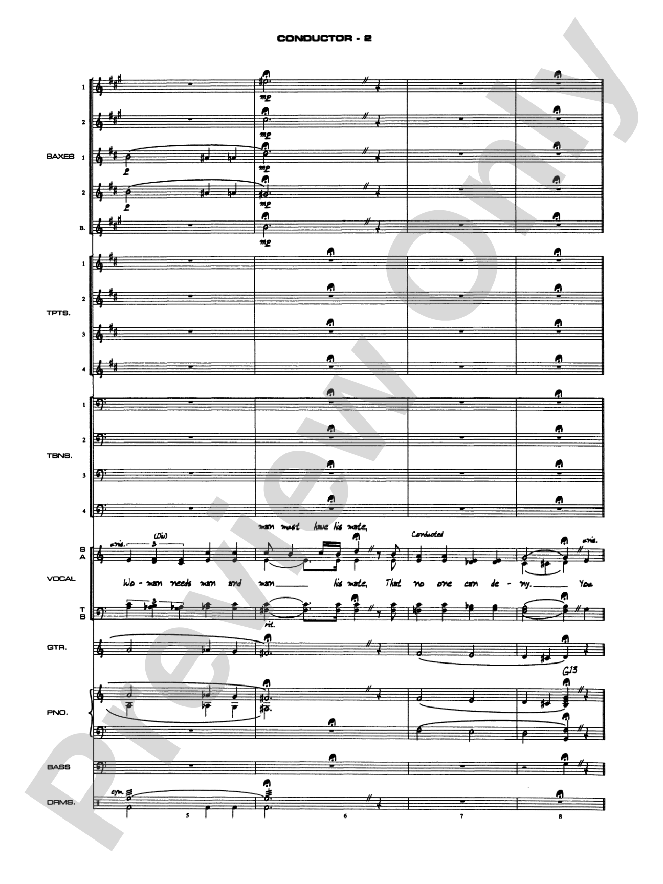 As Time Goes By: Vocal Solo with Jazz Ensemble Conductor Score & Parts