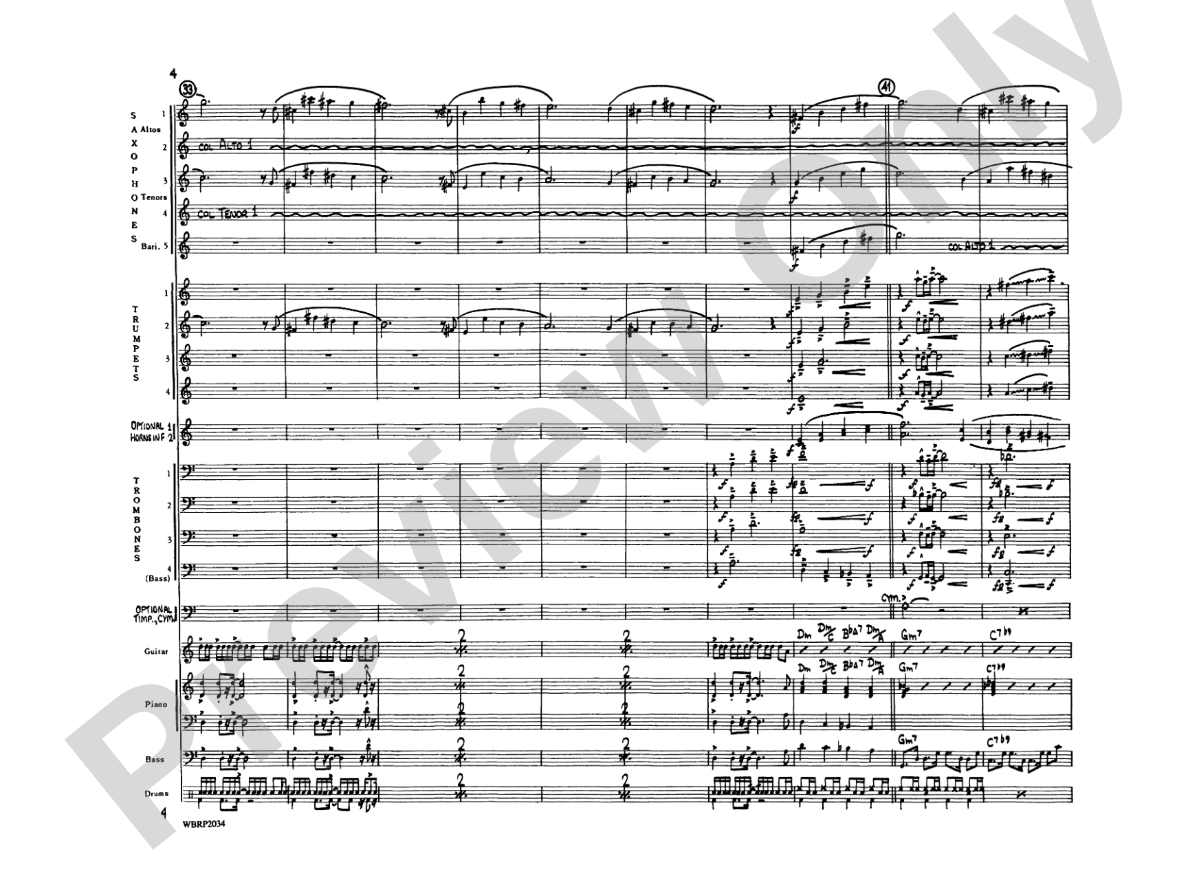 Children of Sanchez: Jazz Ensemble Conductor Score & Parts