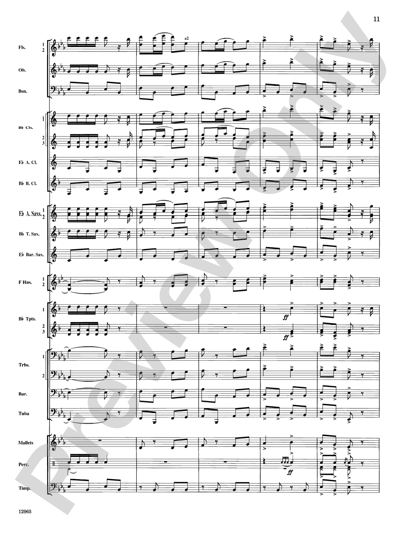 March and Procession of Bacchus: Concert Band Conductor Score & Parts