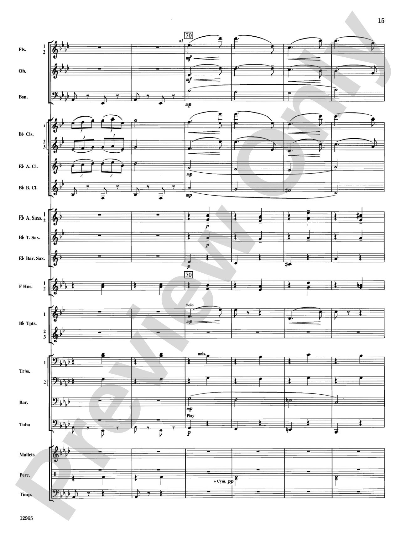 March and Procession of Bacchus: Concert Band Conductor Score & Parts
