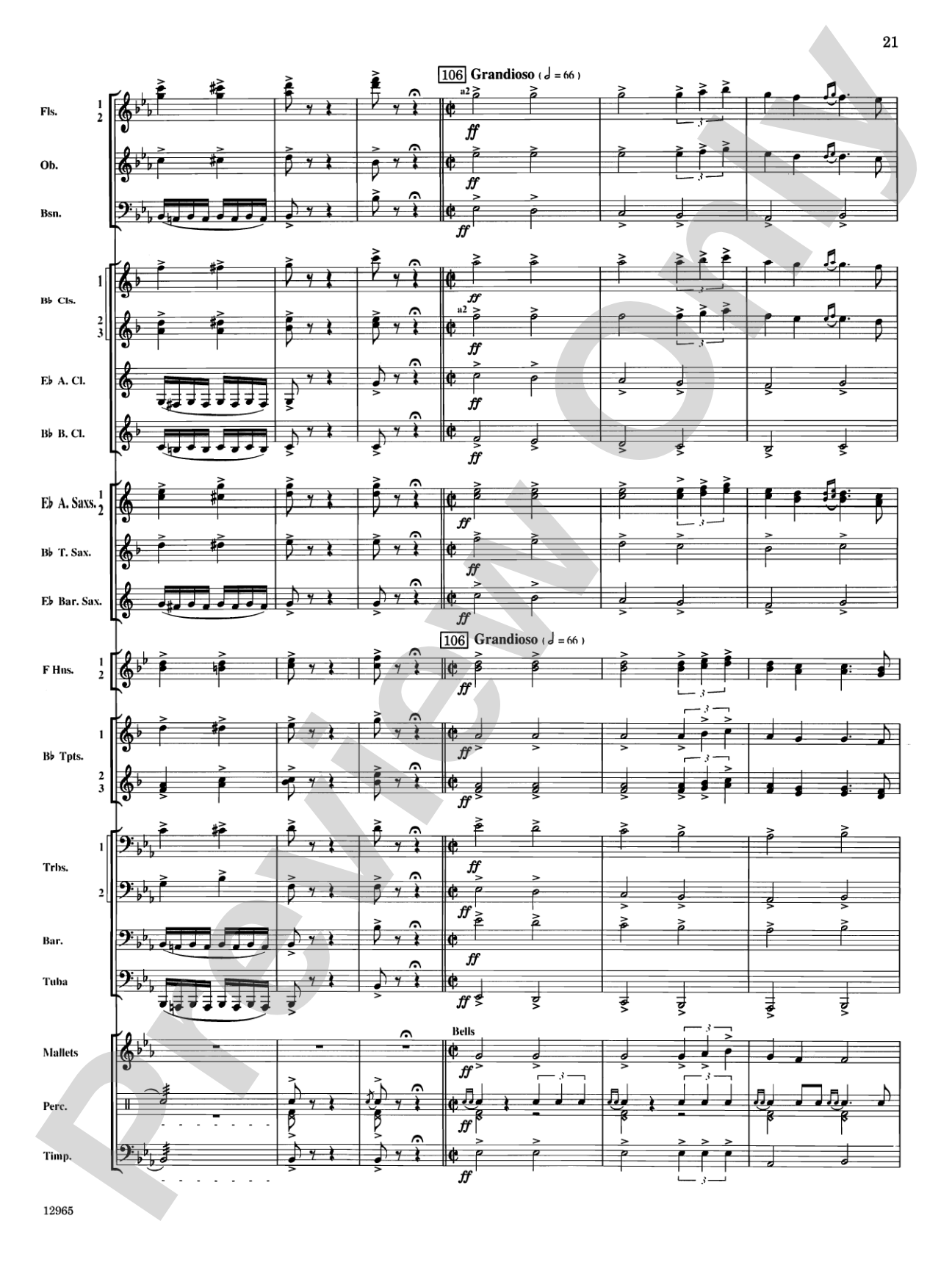 March and Procession of Bacchus: Concert Band Conductor Score & Parts