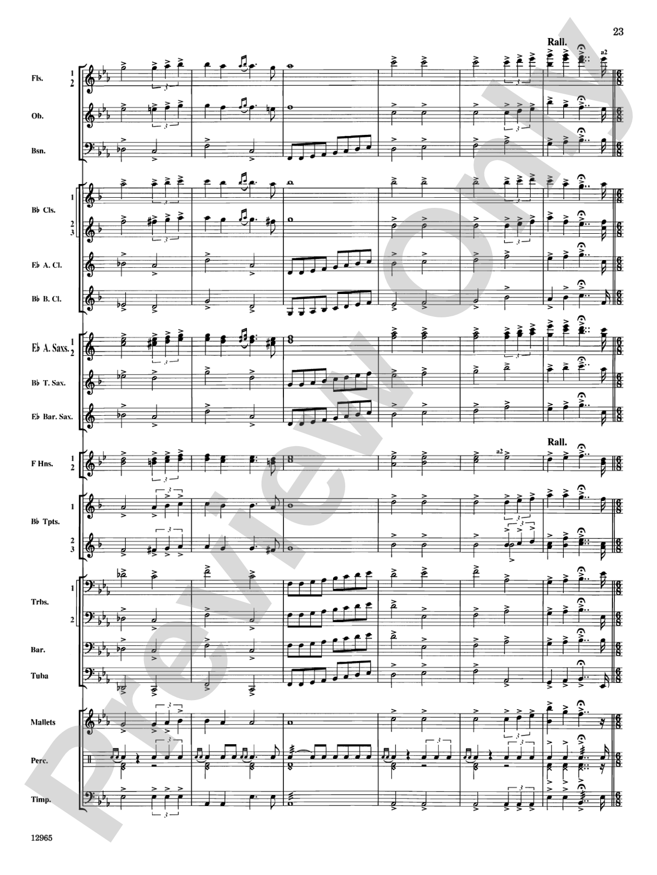 March and Procession of Bacchus: Concert Band Conductor Score & Parts