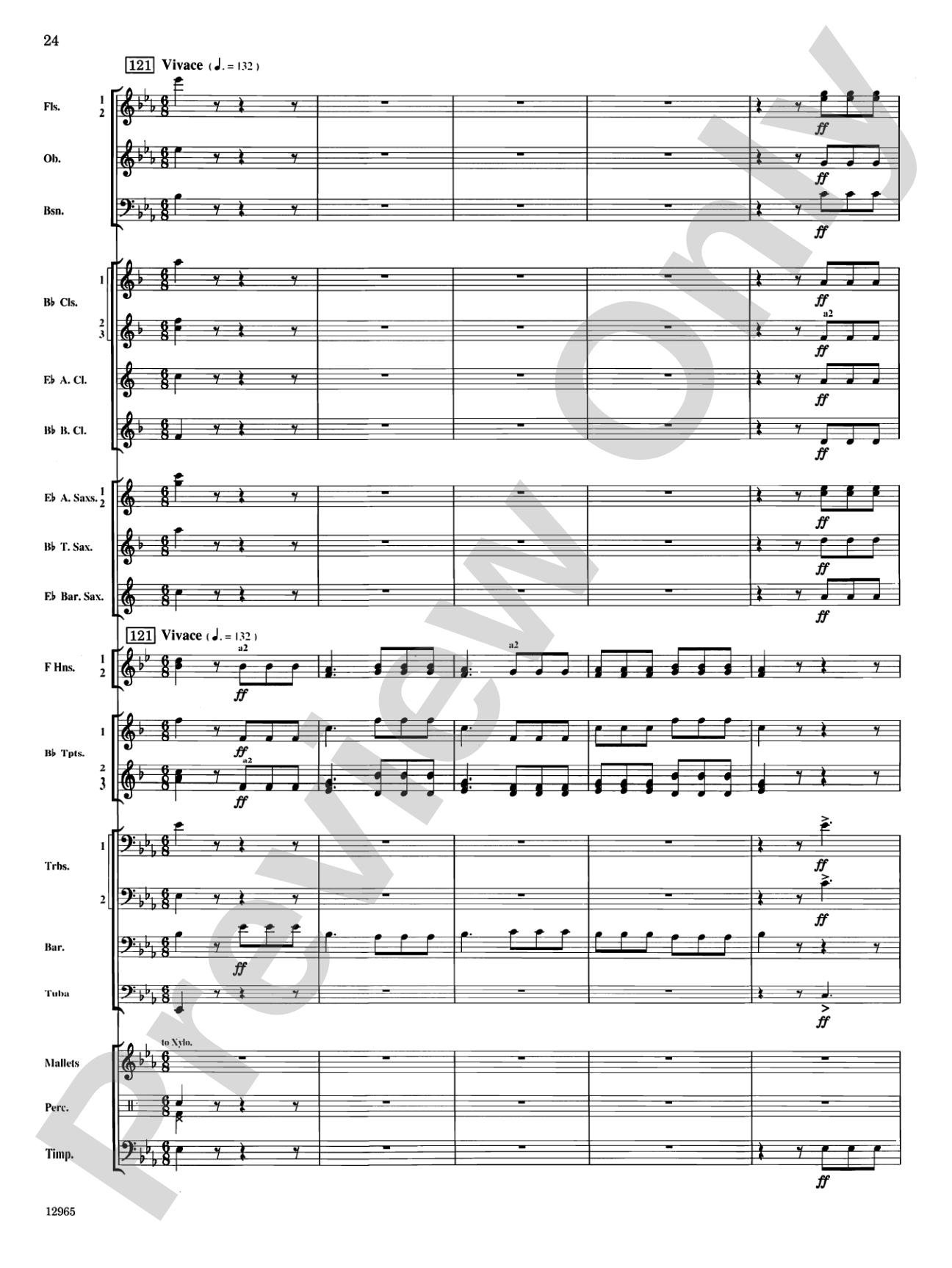 March and Procession of Bacchus: Concert Band Conductor Score & Parts
