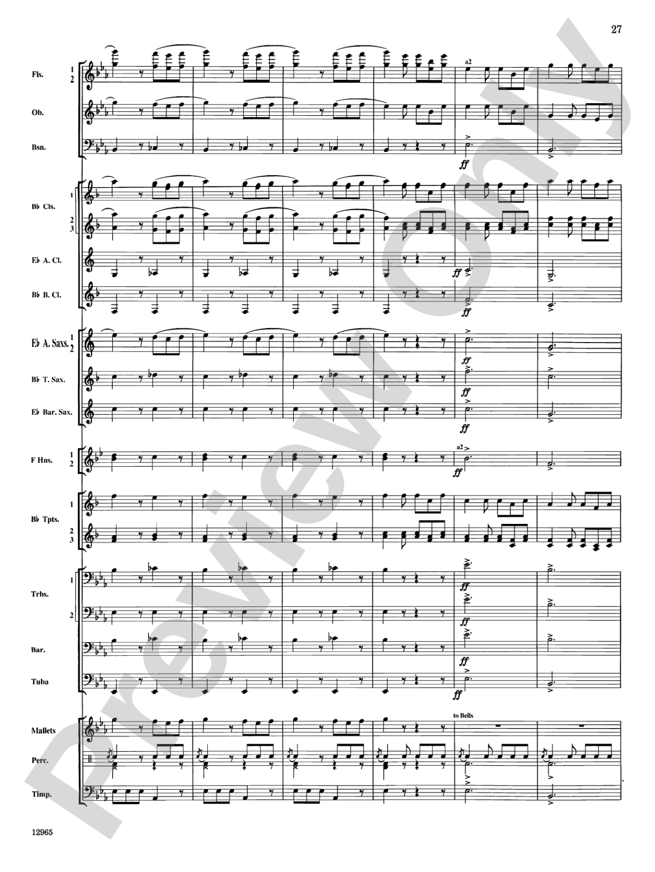 March and Procession of Bacchus: Concert Band Conductor Score & Parts
