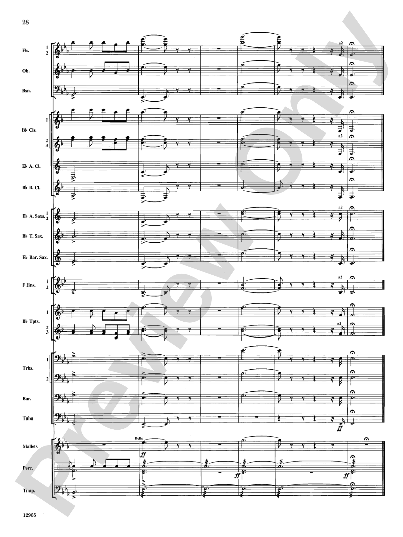 March and Procession of Bacchus: Concert Band Conductor Score & Parts