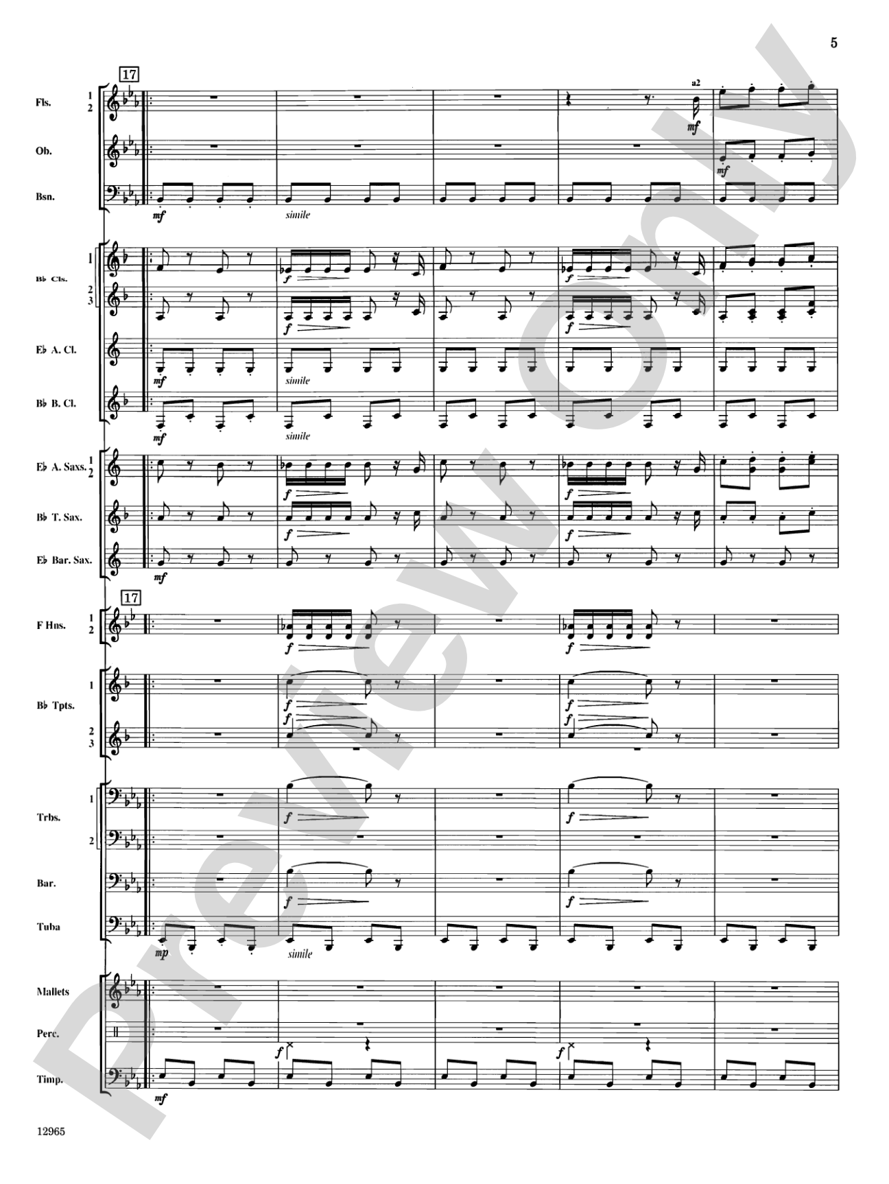 March and Procession of Bacchus: Concert Band Conductor Score & Parts