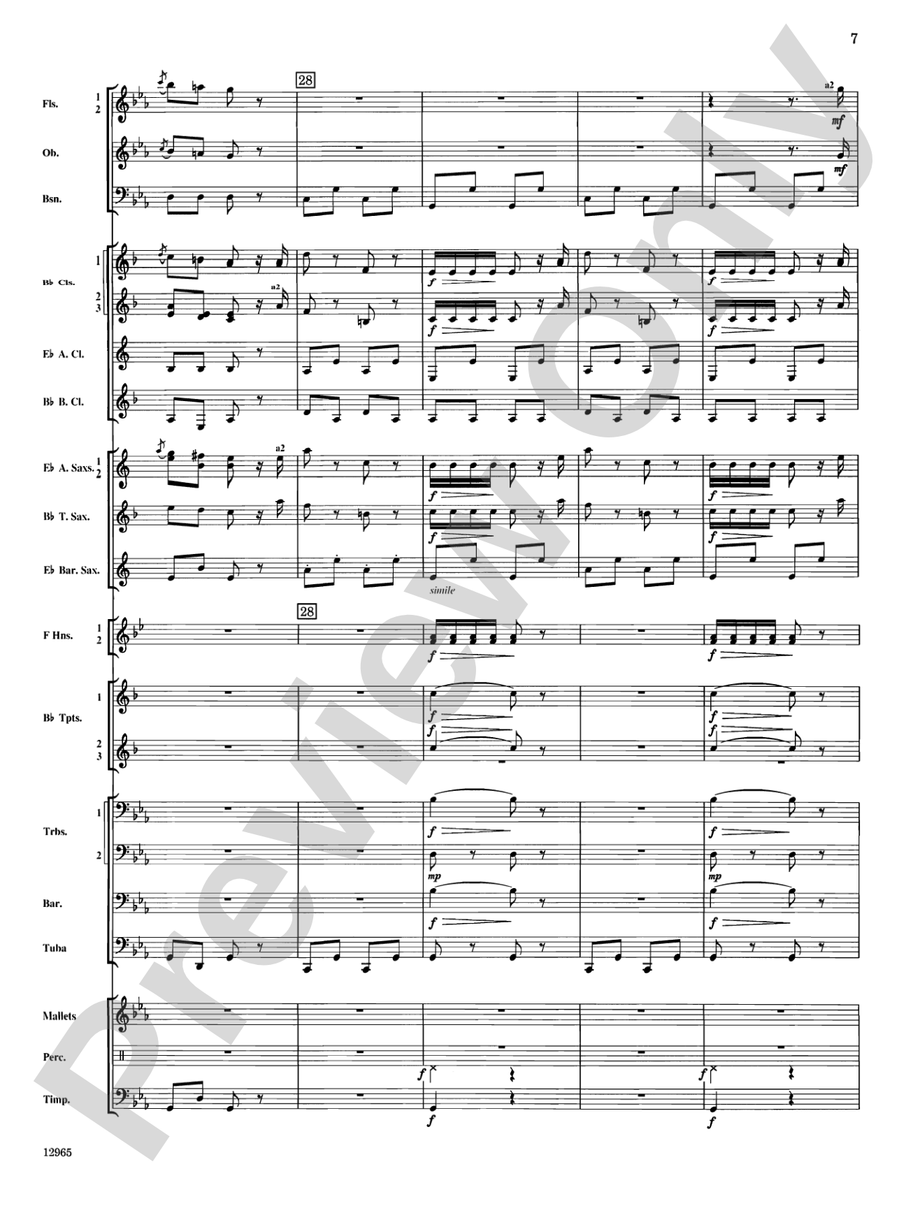 March and Procession of Bacchus: Concert Band Conductor Score & Parts