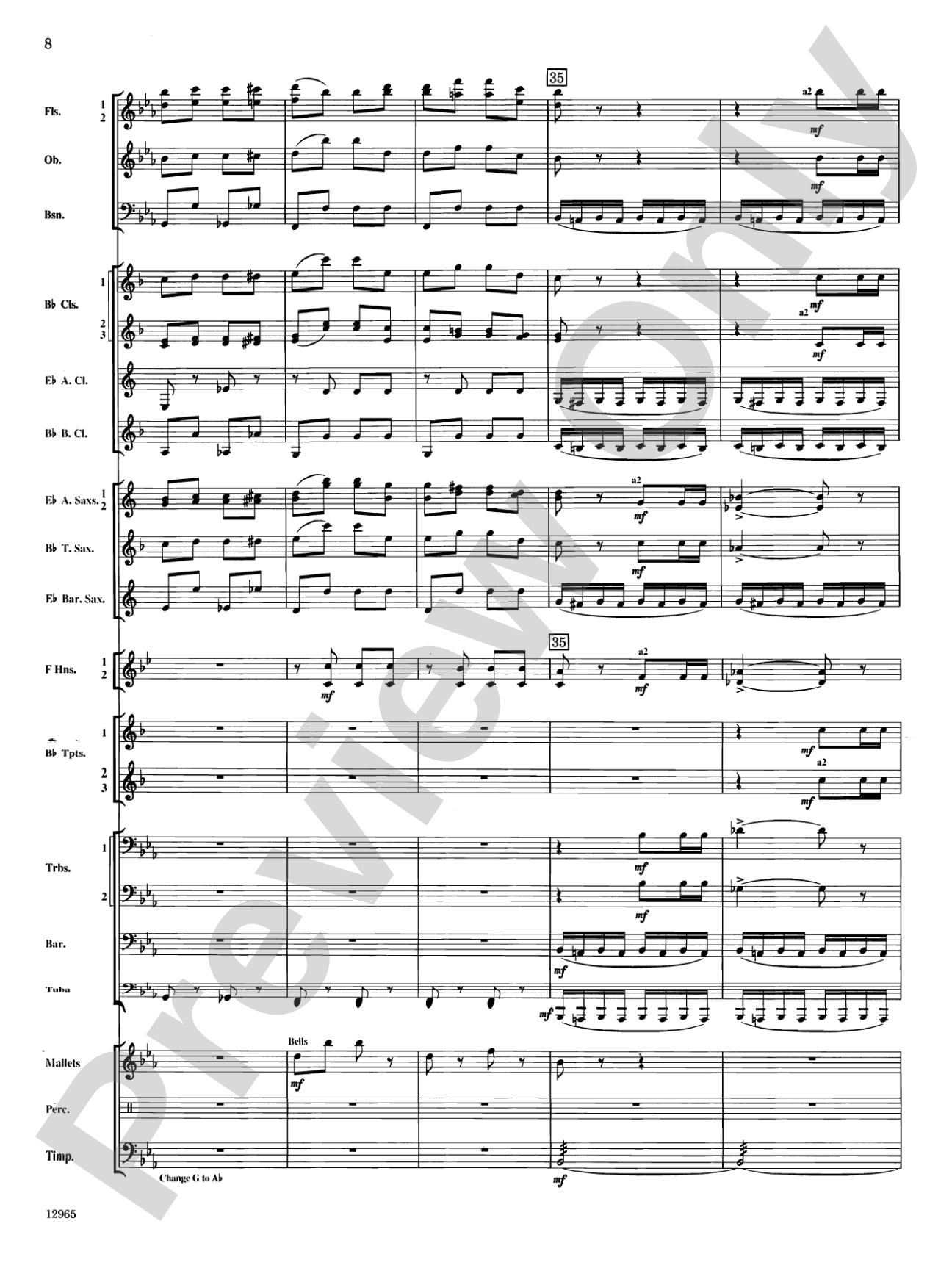 March and Procession of Bacchus: Concert Band Conductor Score & Parts