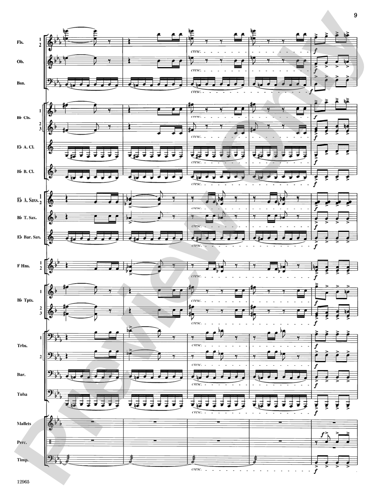 March and Procession of Bacchus: Concert Band Conductor Score & Parts