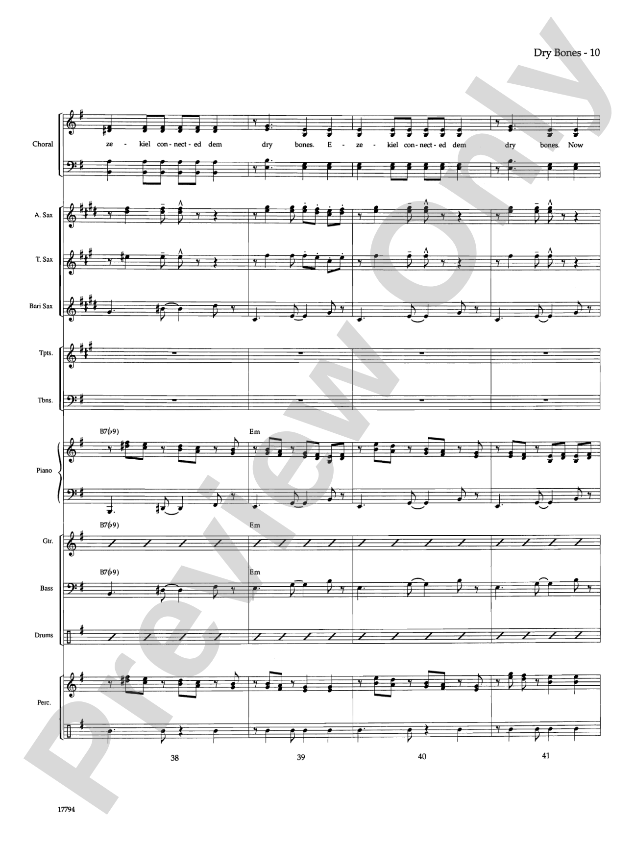 Dry Bones: Choral SoundPax