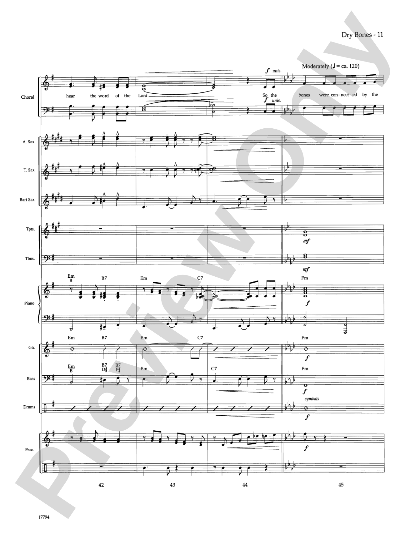 Dry Bones: Choral SoundPax