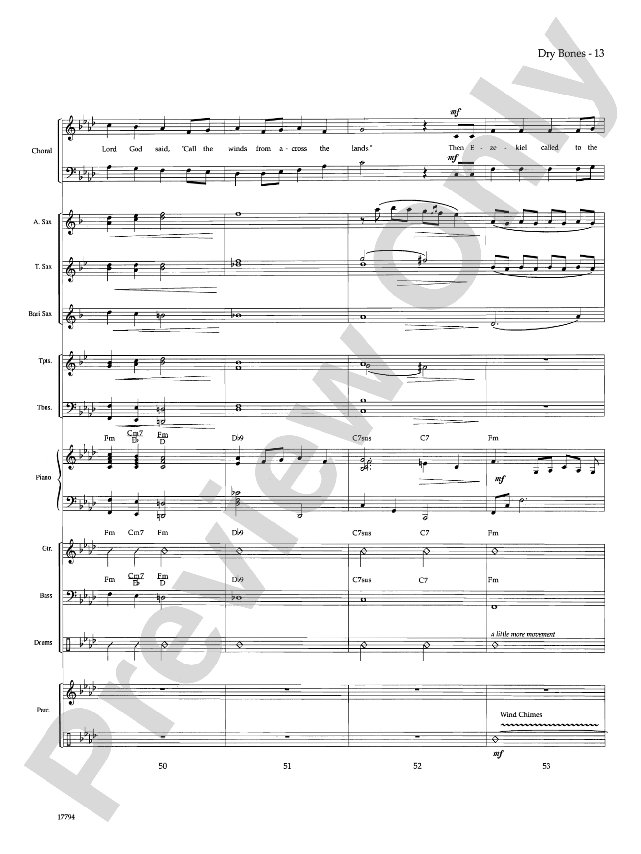 Dry Bones: Choral SoundPax