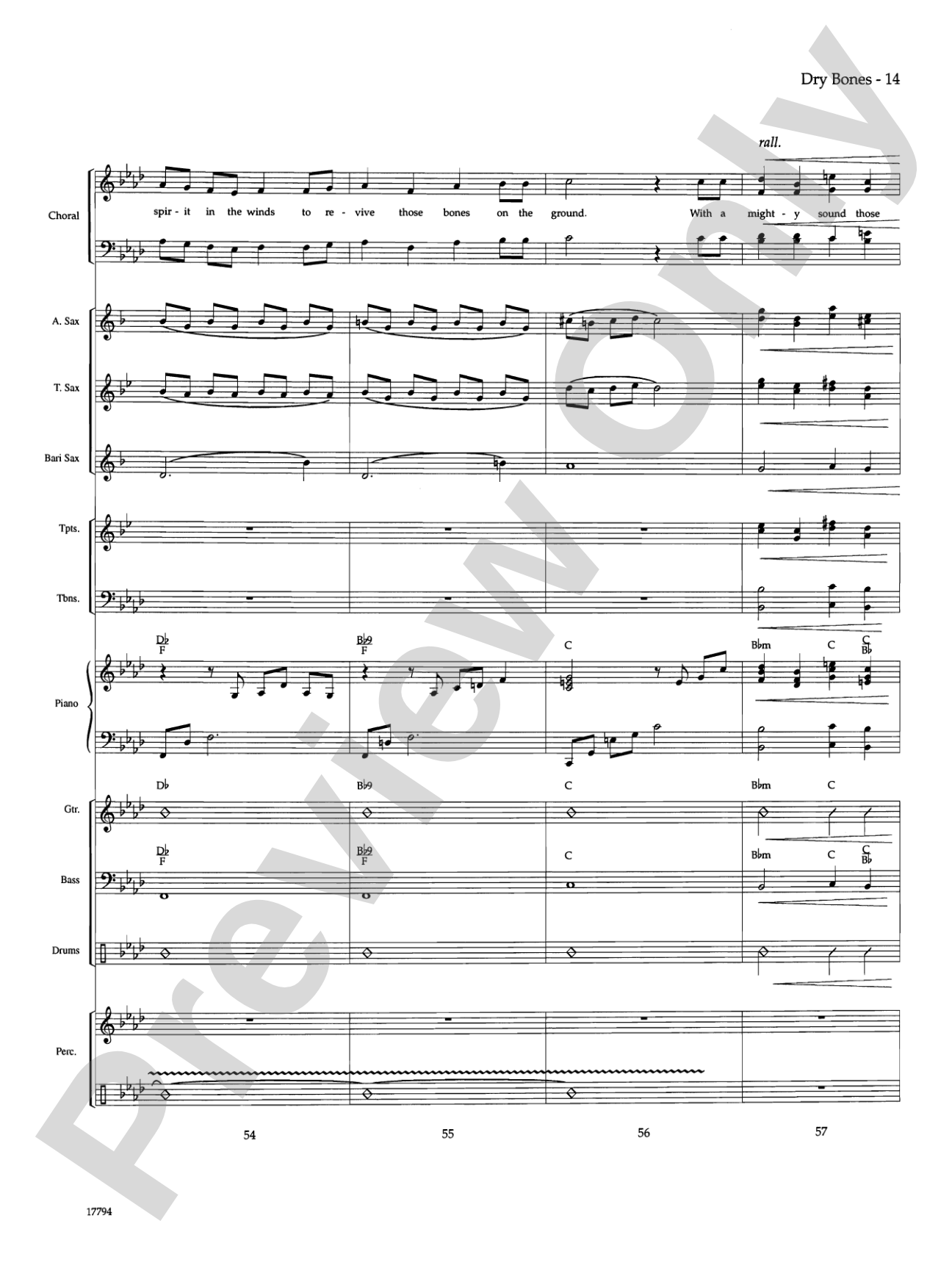 Dry Bones: Choral SoundPax