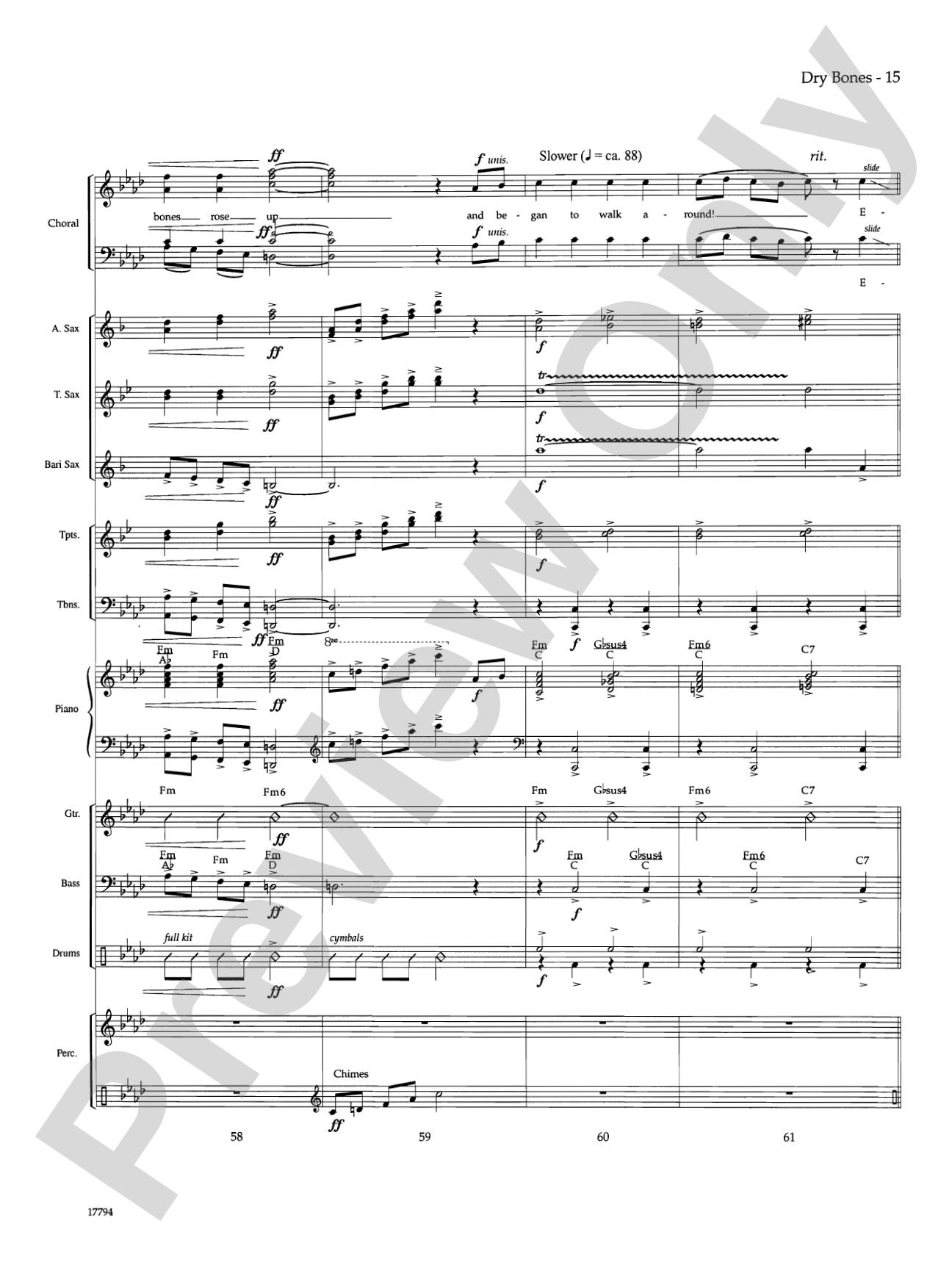 Dry Bones: Choral SoundPax