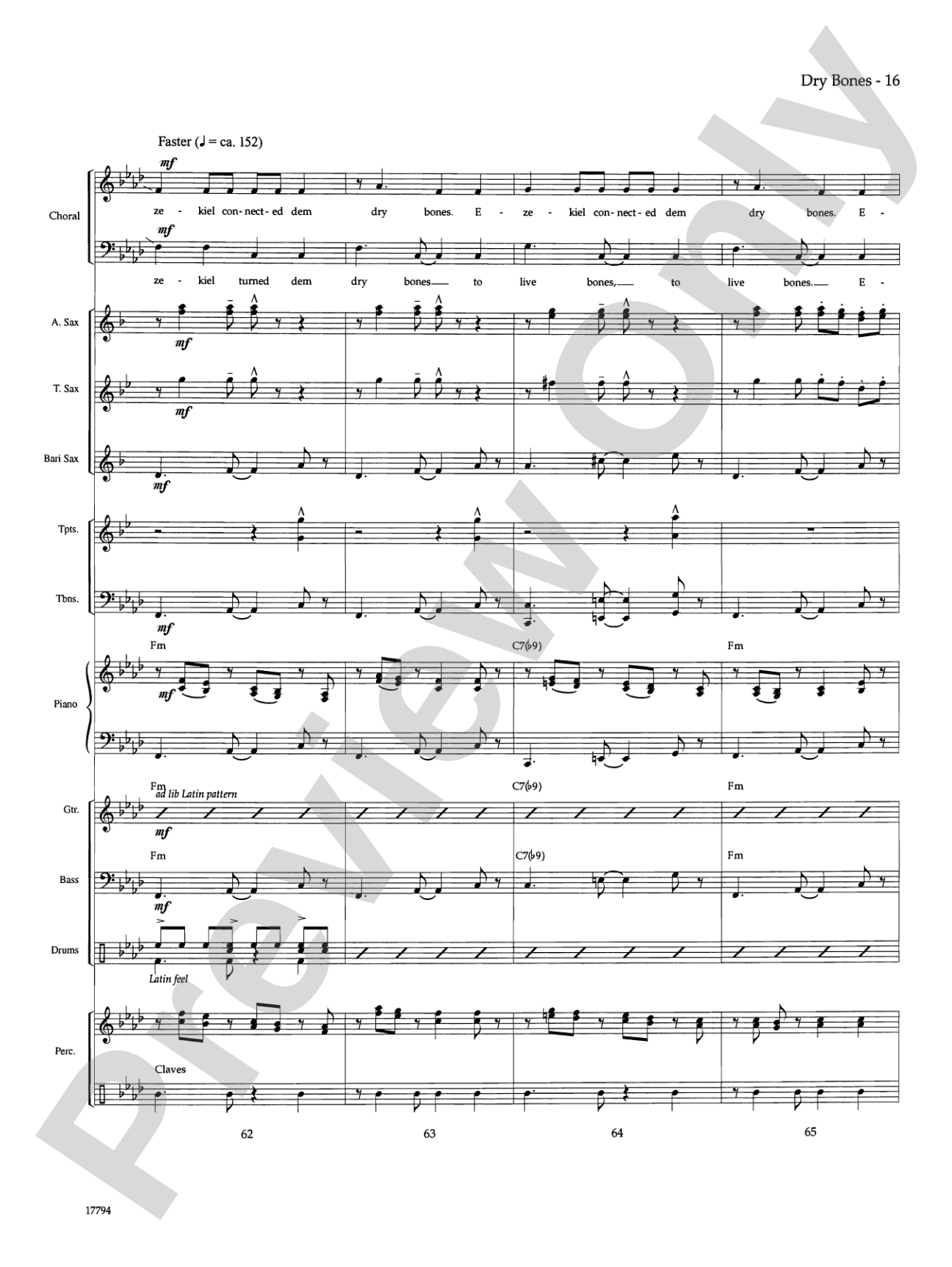 Dry Bones: Choral SoundPax