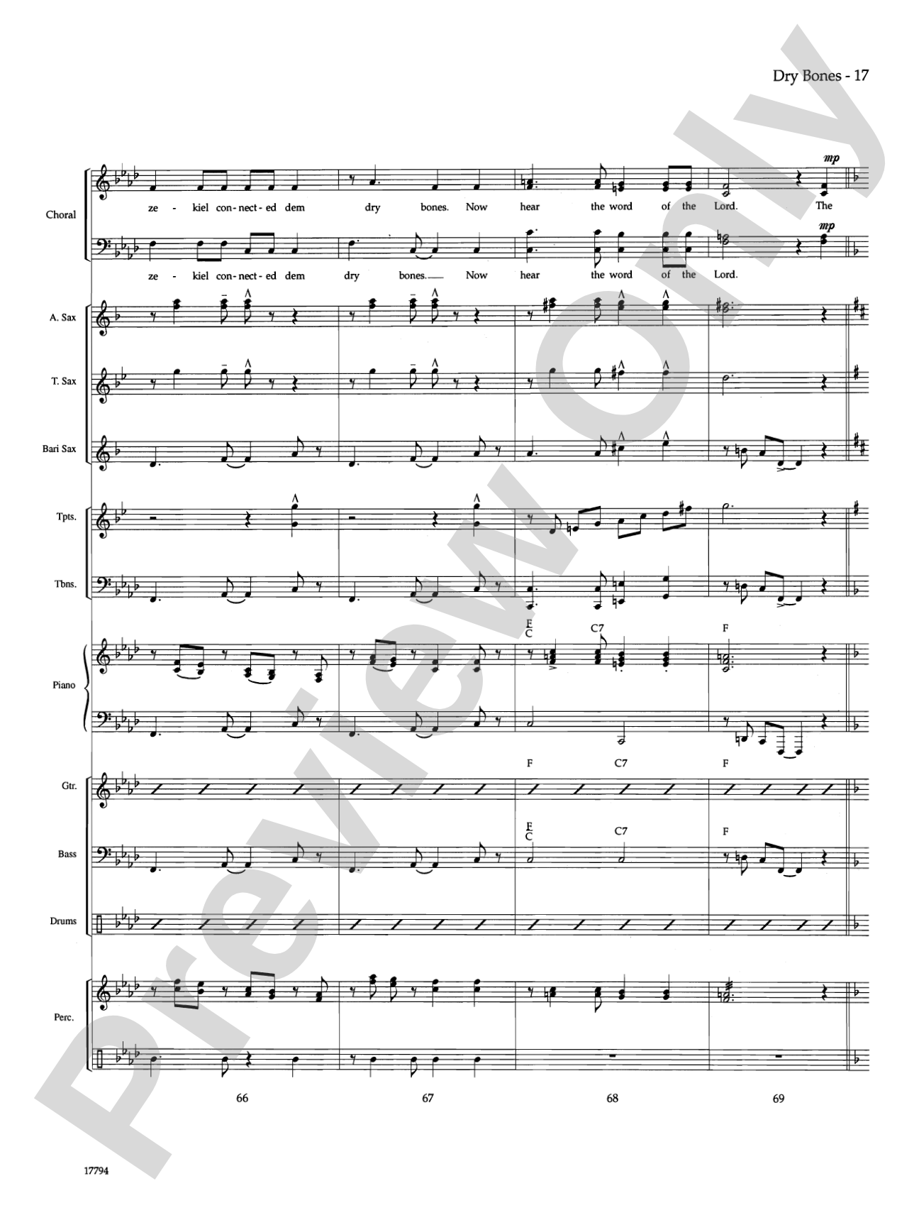 Dry Bones: Choral SoundPax