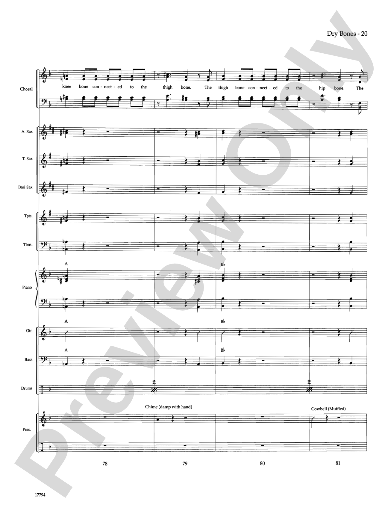 Dry Bones: Choral SoundPax