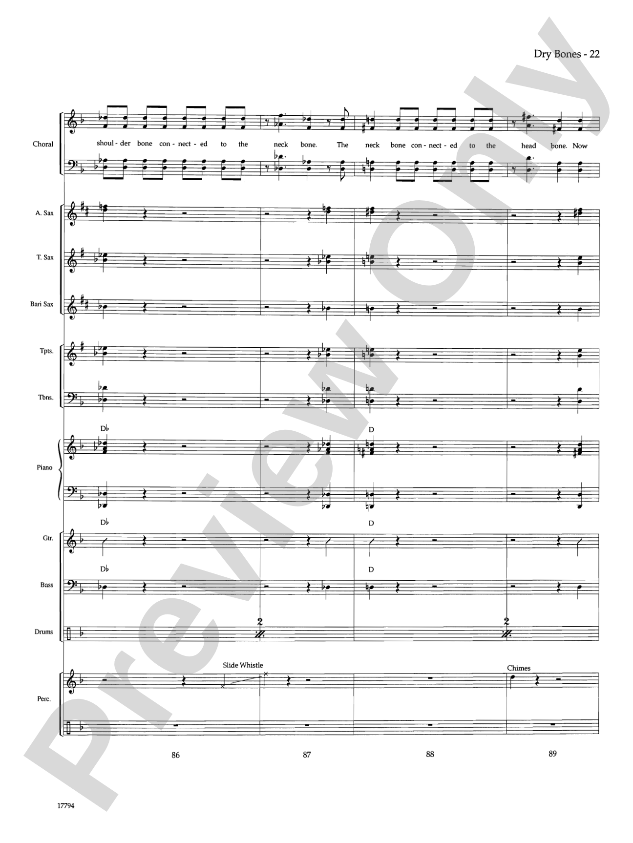 Dry Bones: Choral SoundPax