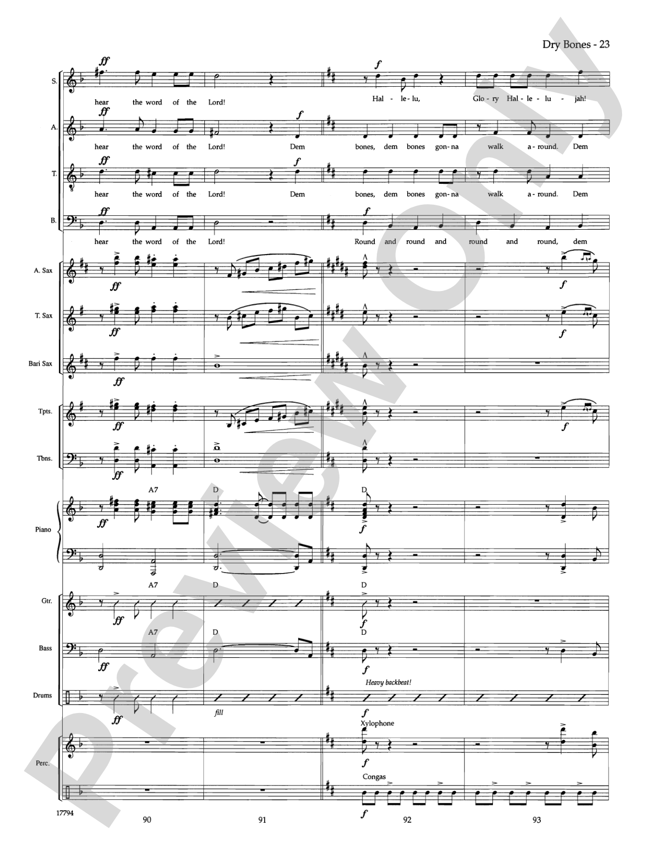 Dry Bones: Choral SoundPax