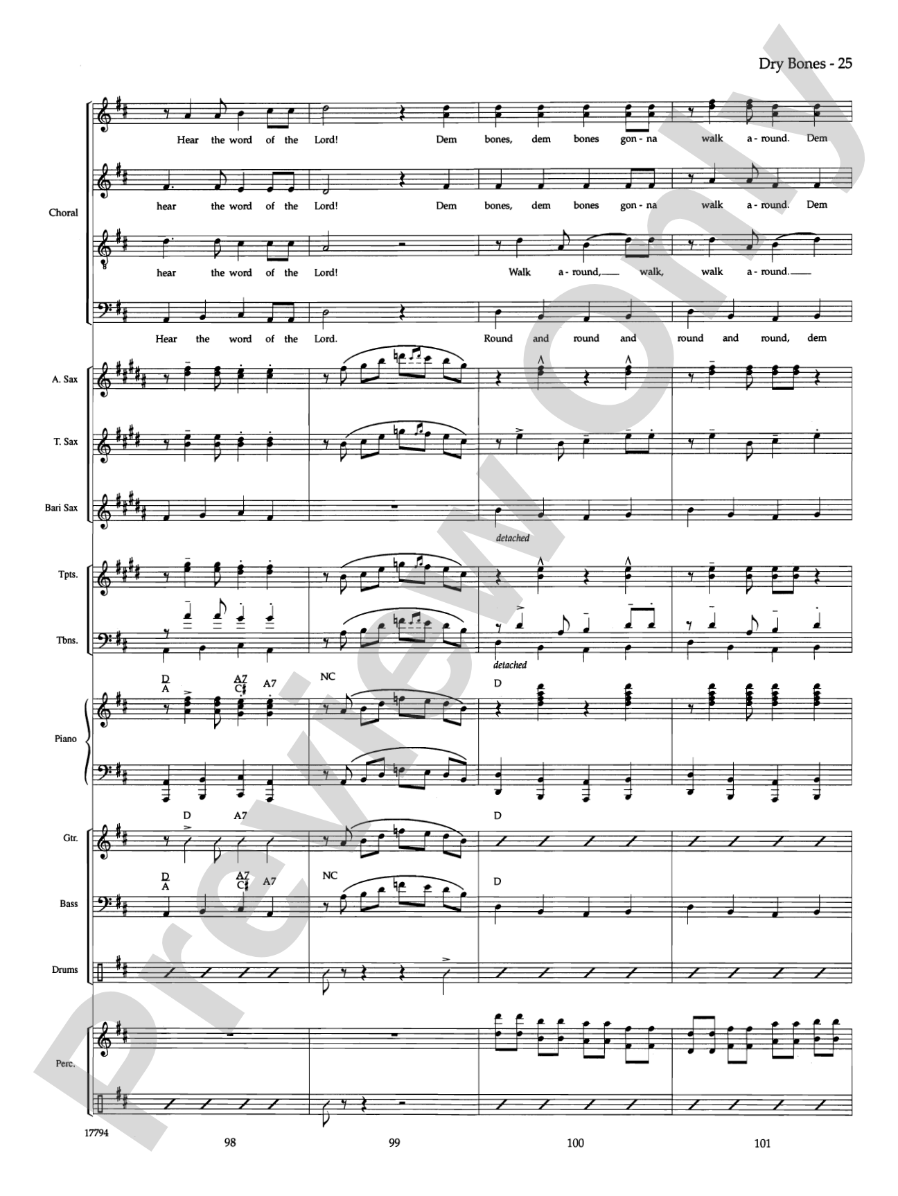 Dry Bones: Choral SoundPax